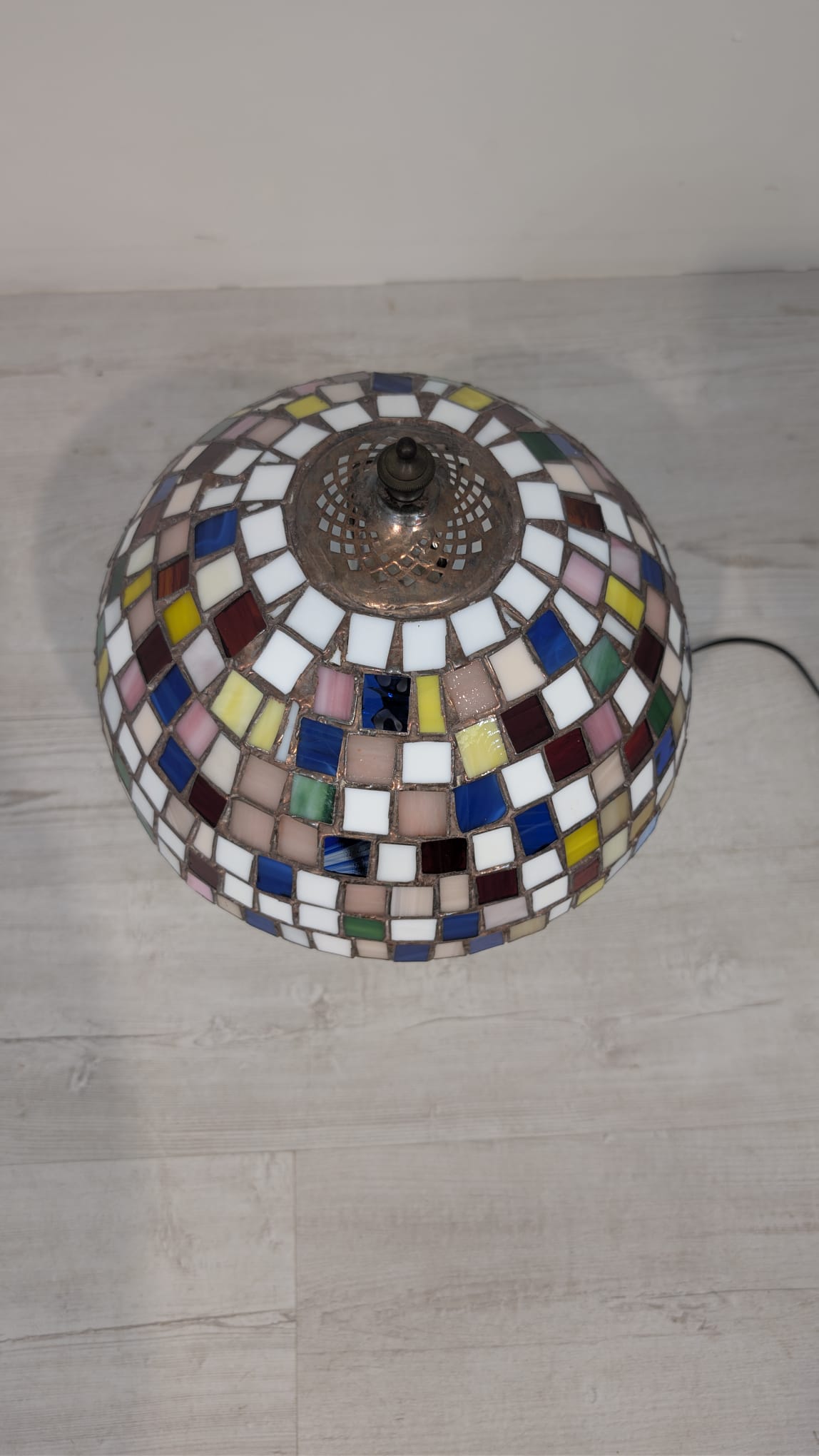 Lampka stołowa, nocna w stylu Tiffany witrażowa mozajkowa - Image 8