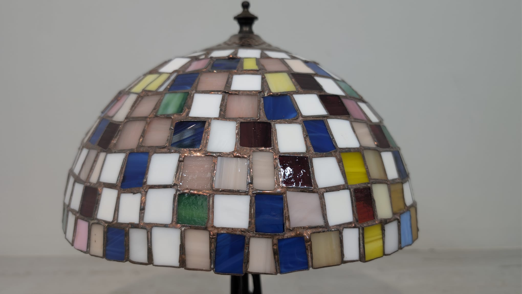 Lampka stołowa, nocna w stylu Tiffany witrażowa mozajkowa - Image 7