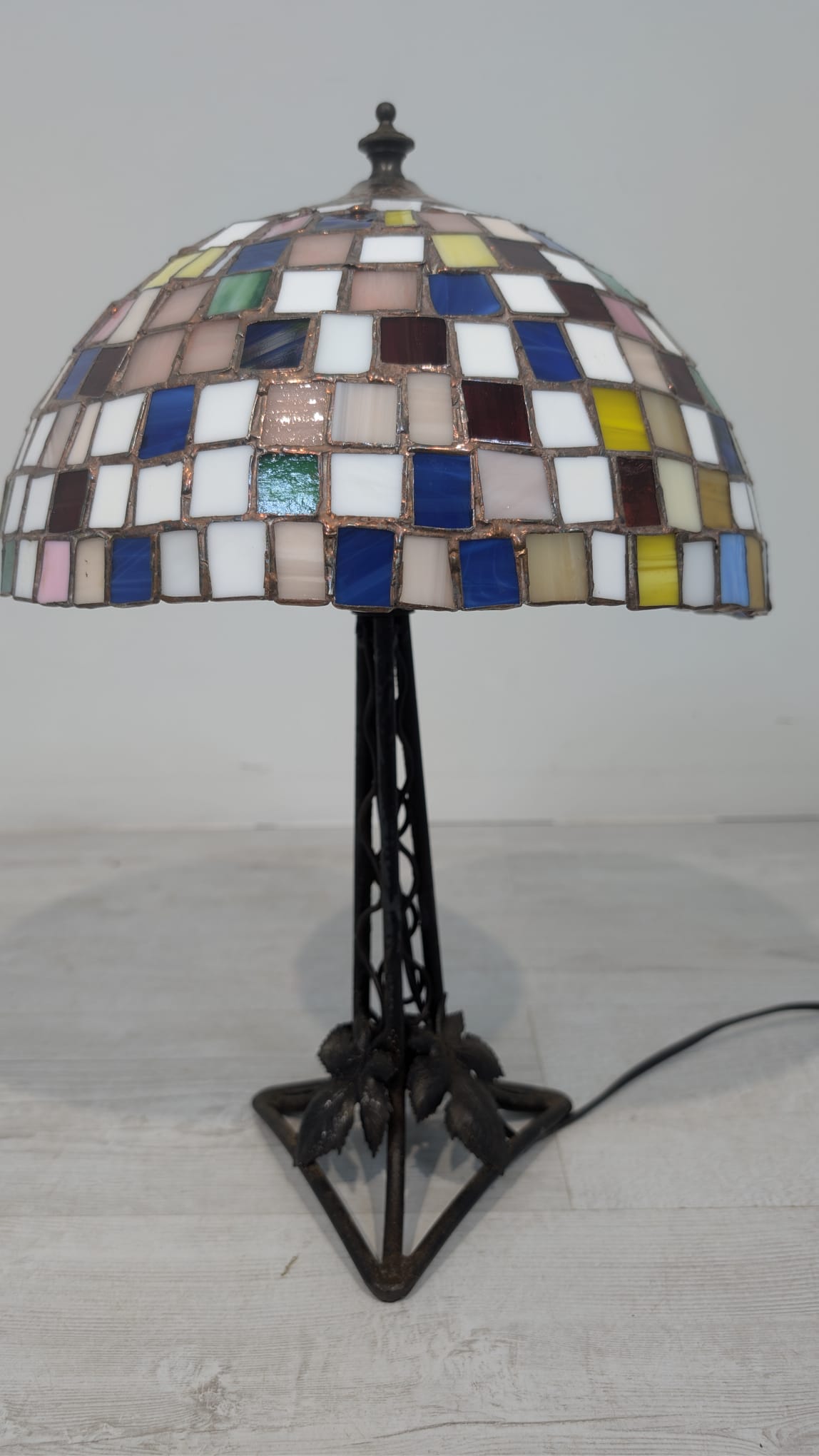 Lampka stołowa, nocna w stylu Tiffany witrażowa mozajkowa - Image 6