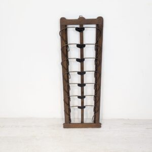 Stojak wiszący, gazetnik z dniami tygodnia drewniany vintage