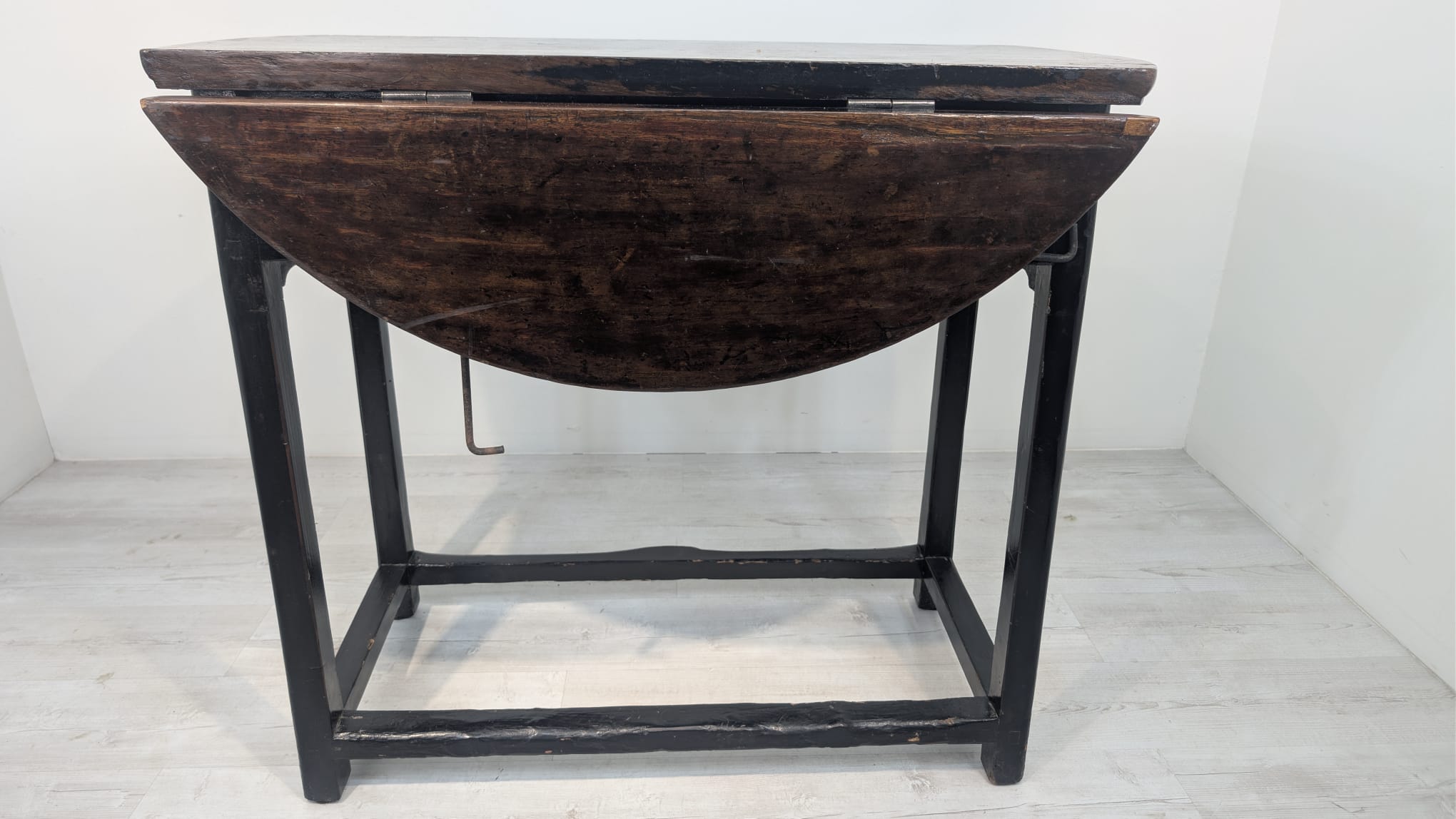 Stół, klapiak chiński lite drewno z XiX wieku - Image 2