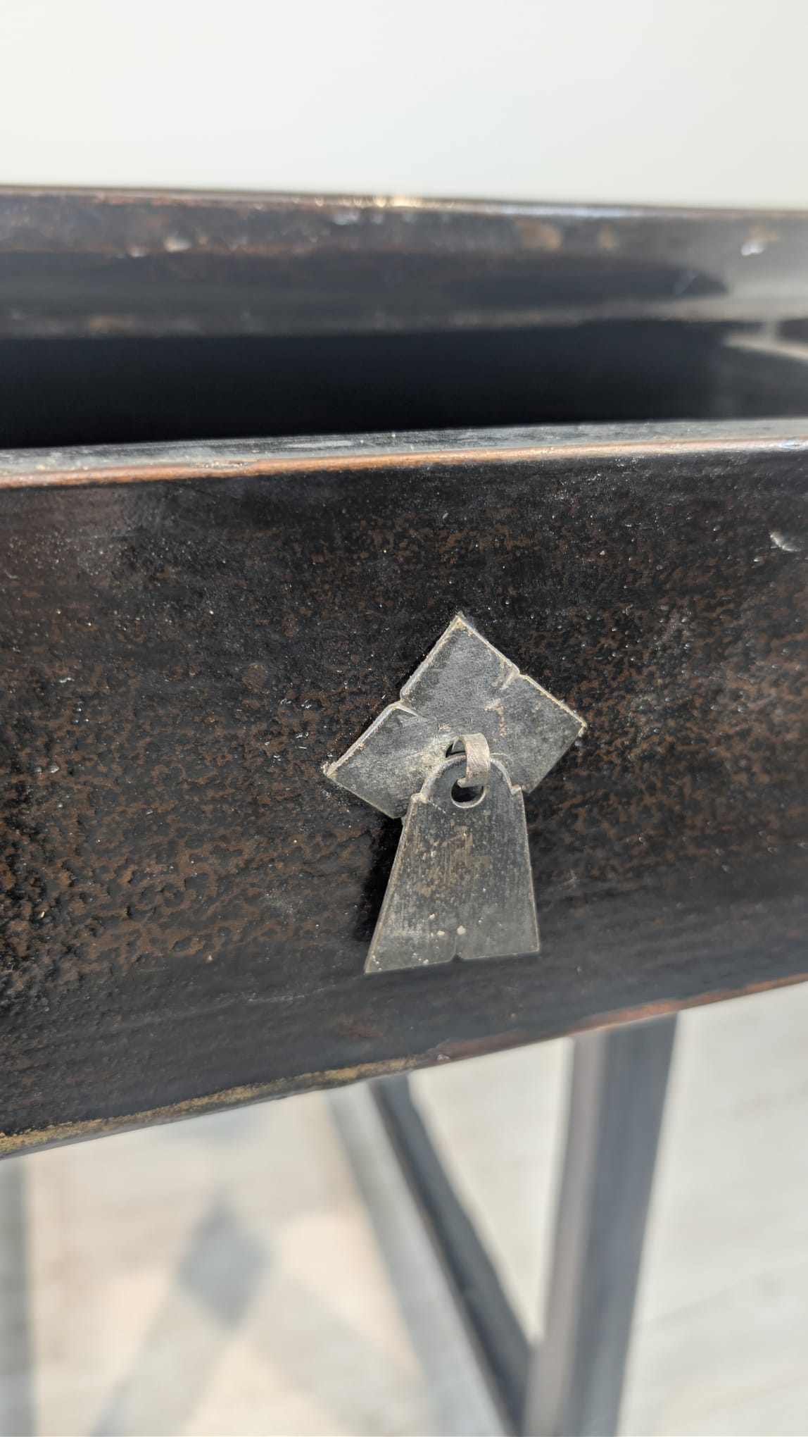 Stół, klapiak chiński lite drewno z XiX wieku - Image 5