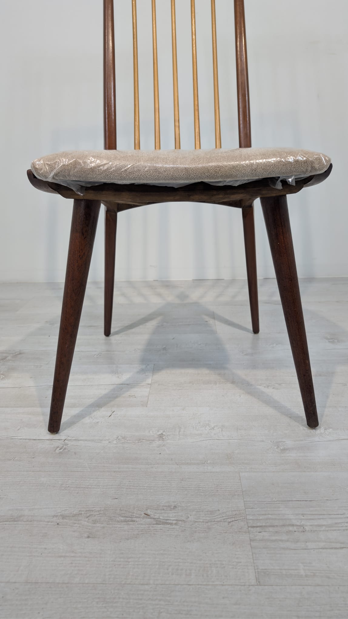 Krzesło duńskich z lat 50/60-tych- nowa tapicerka - obrazek 5