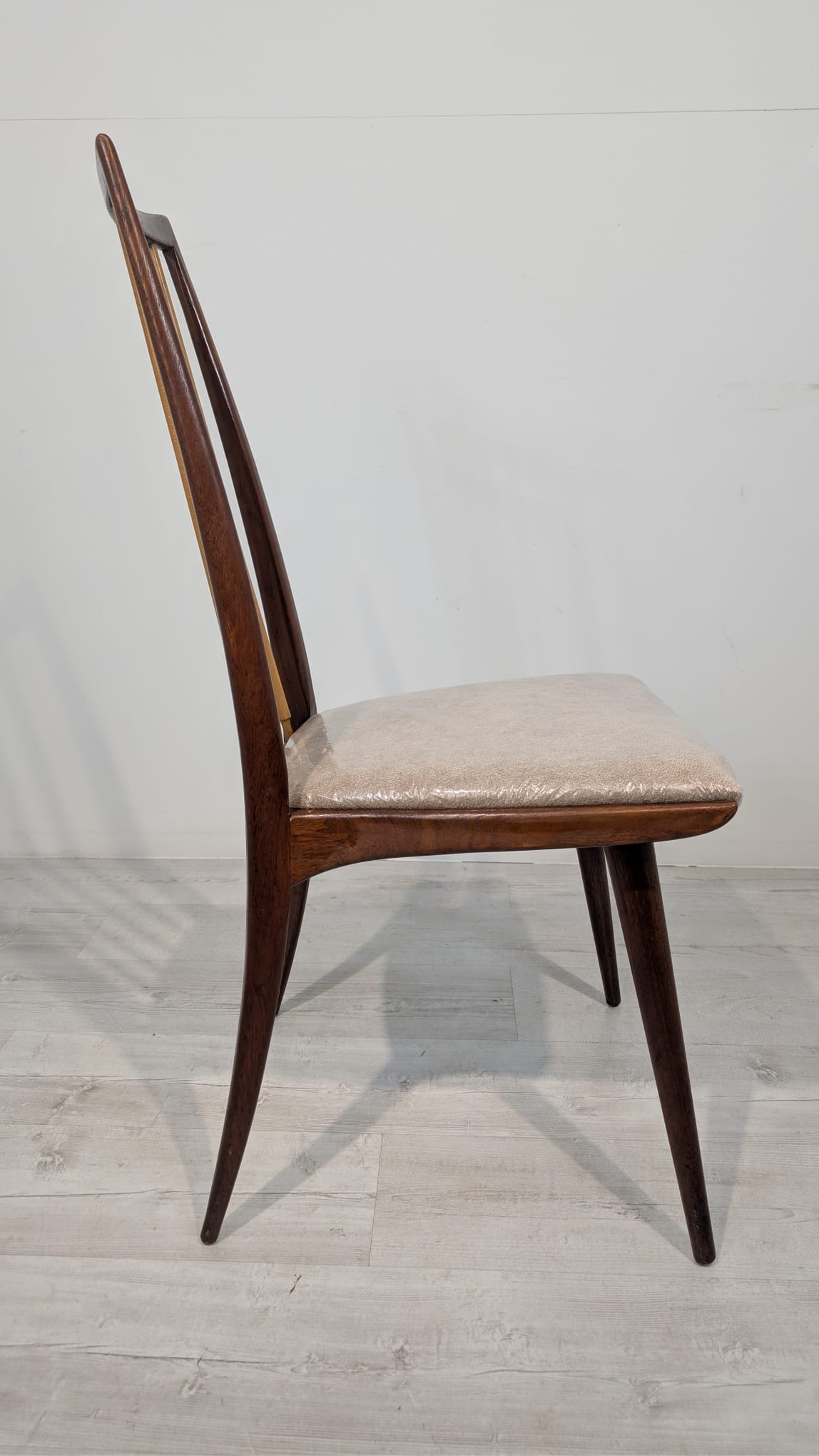 Krzesło duńskich z lat 50/60-tych- nowa tapicerka - obrazek 8