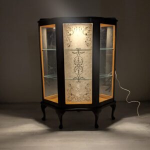 Witryna, serwantka  fornir palisander z lat 70/80-tych