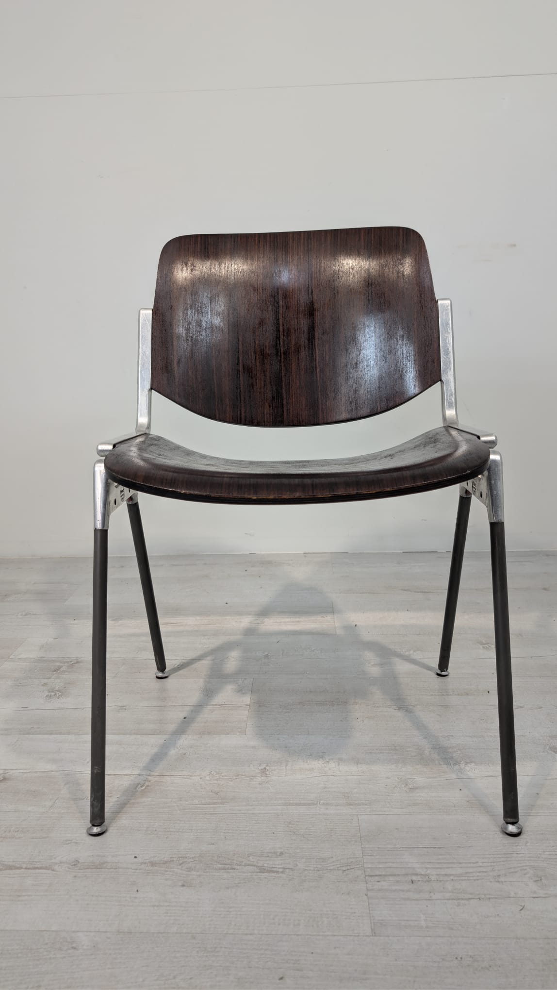 Krzesło "Piretti Gincarlo Castelli" model 106 z lat 70-tych Włochy - obrazek 3