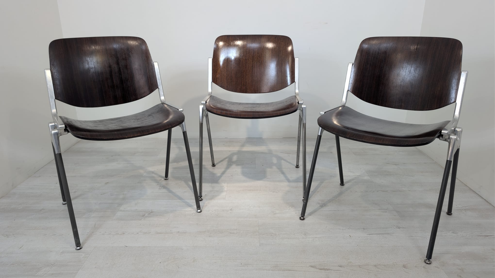 Krzesło "Piretti Gincarlo Castelli" model 106 z lat 70-tych Włochy - obrazek 15