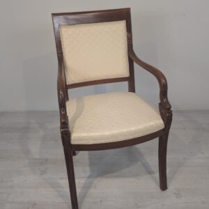 Fotel z litego drewna tekowego, rzeźbione głowy smoka vintage