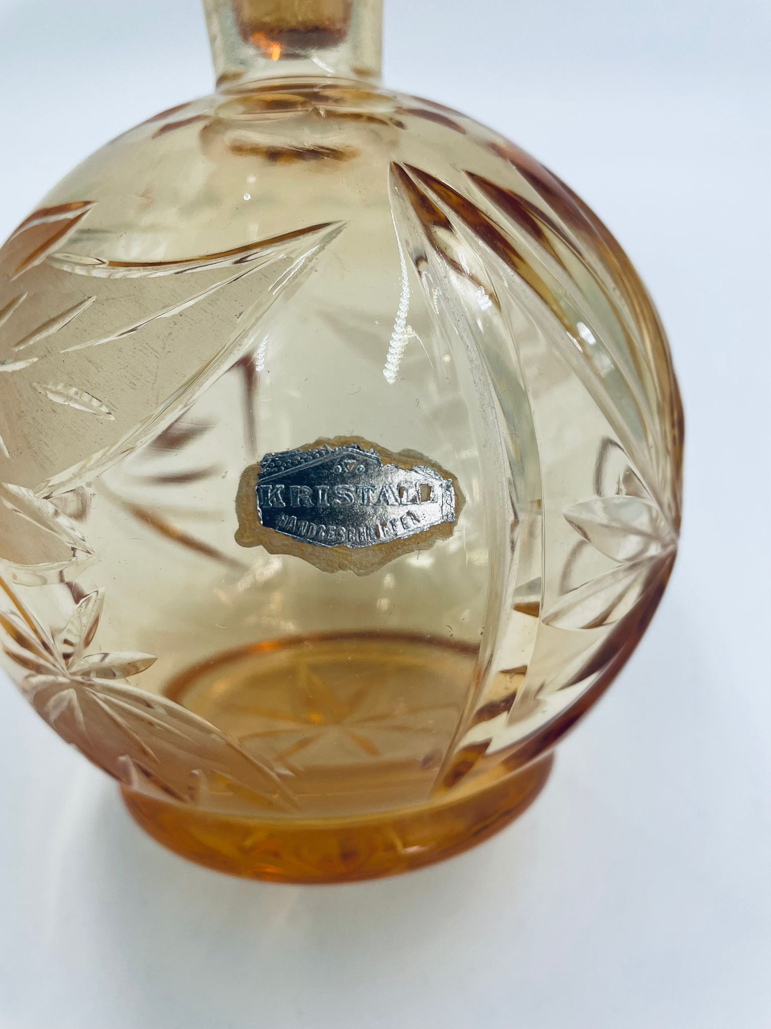 Artystyczna Karafka kryształowa lata 1930, Art Deco - Image 9