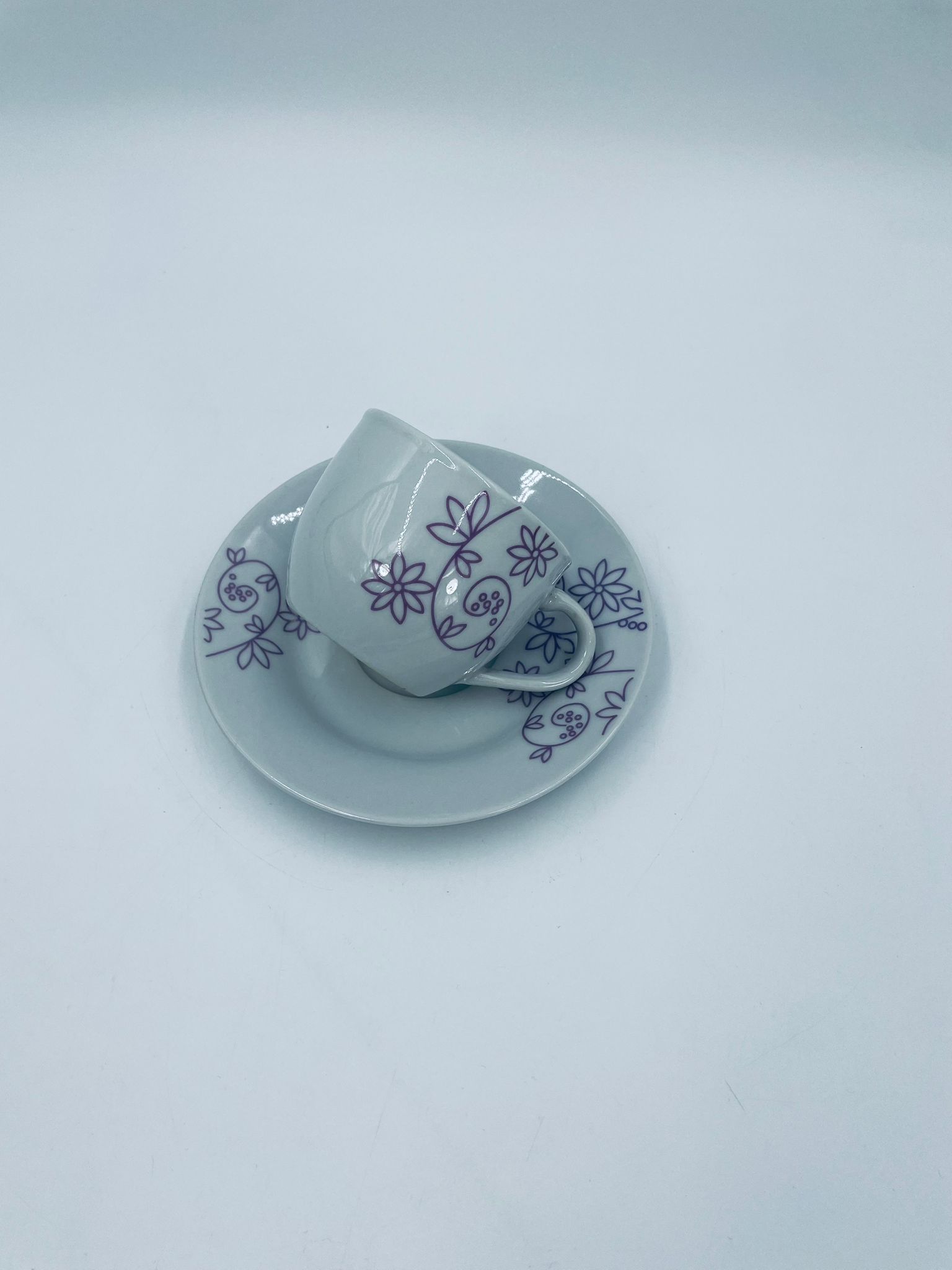 Zestaw śniadaniowy Filiżanka kolekcjonerska porcelanowa Vintage - Image 4