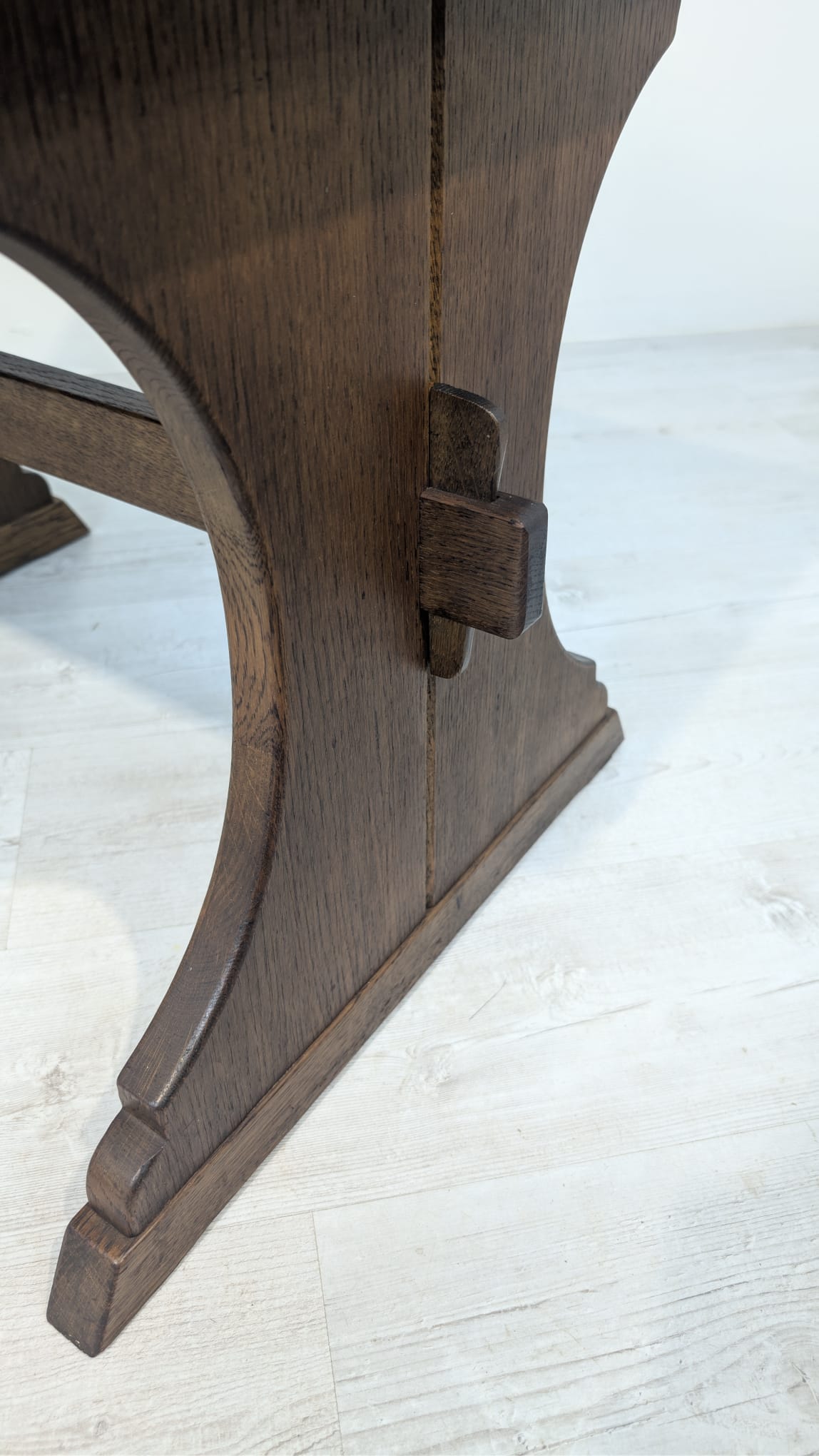 Stolik lite drewno dębowe z lat 30-tych - Image 7