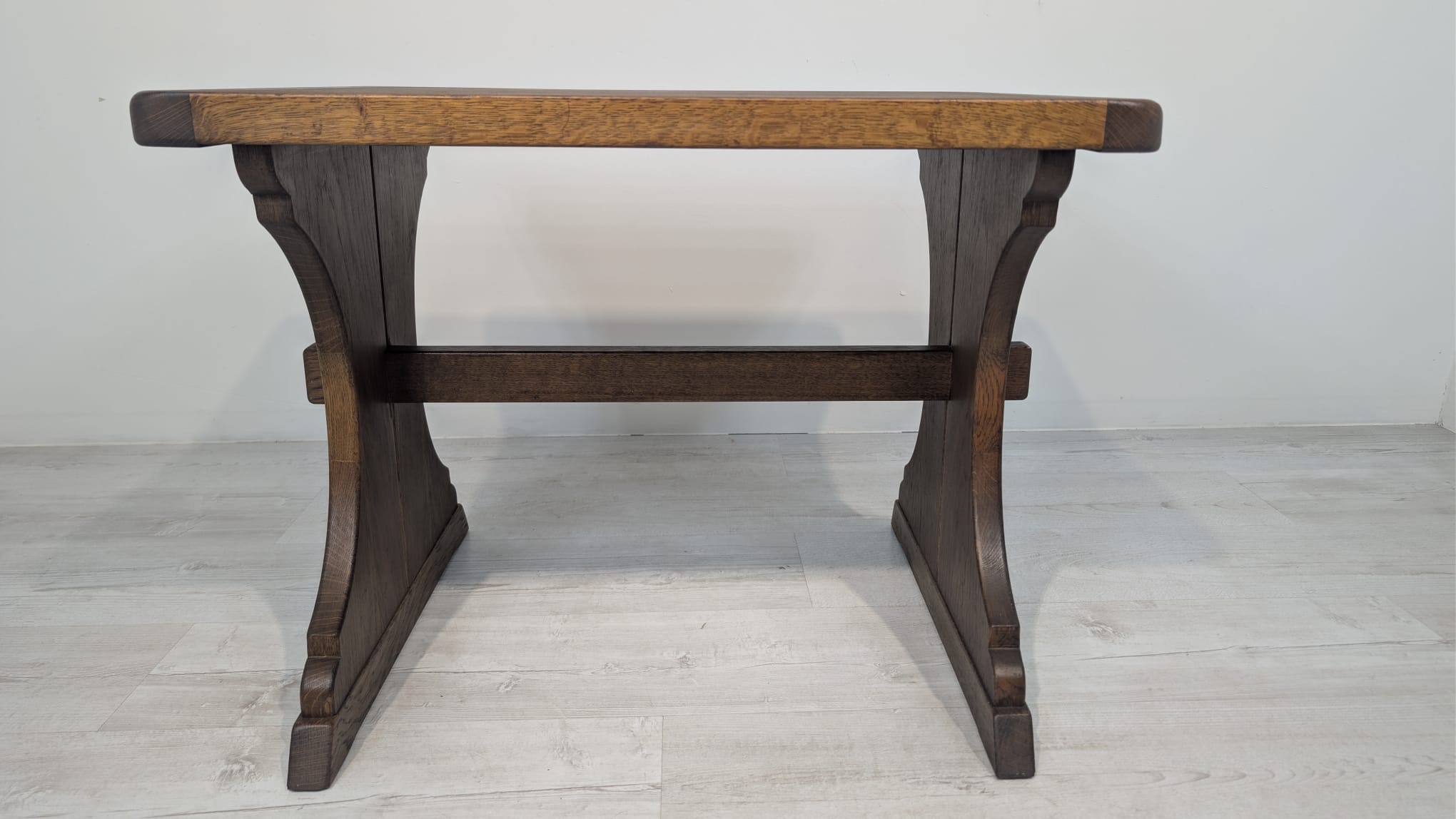 Stolik lite drewno dębowe z lat 30-tych - Image 5