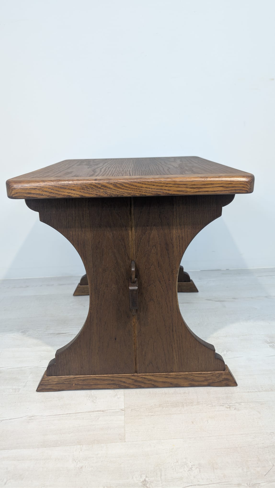 Stolik lite drewno dębowe z lat 30-tych - Image 4