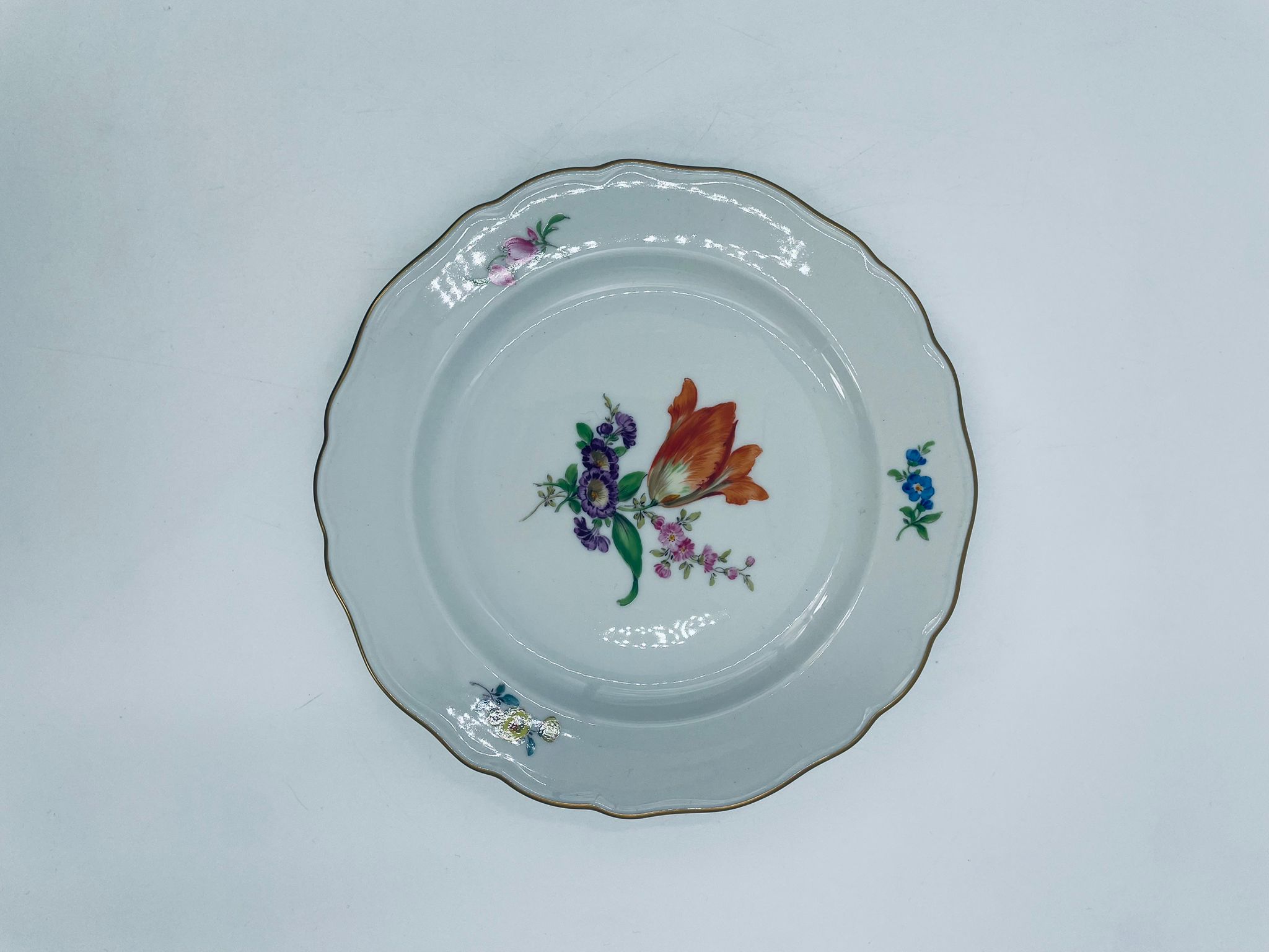 Antique Meissen dessert plate