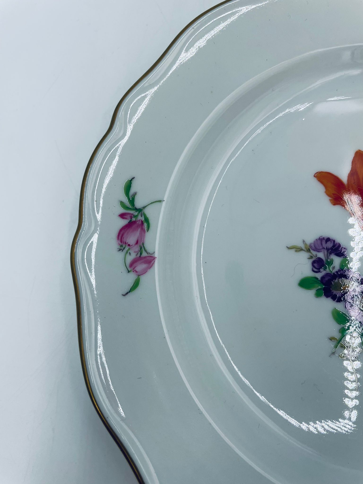 Antyczny talerz deserowy Meissen - Image 6