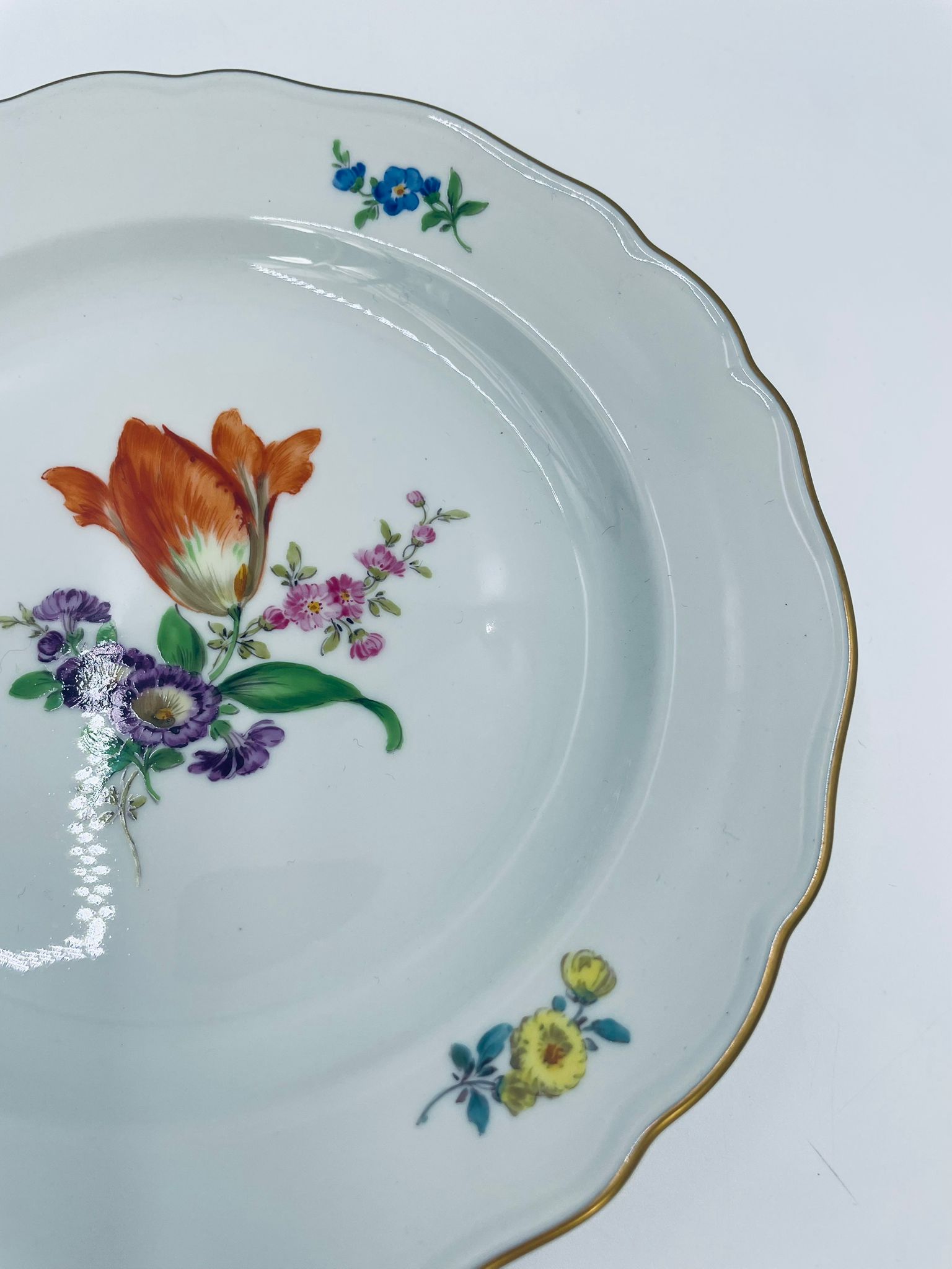 Antyczny talerz deserowy Meissen - Image 7