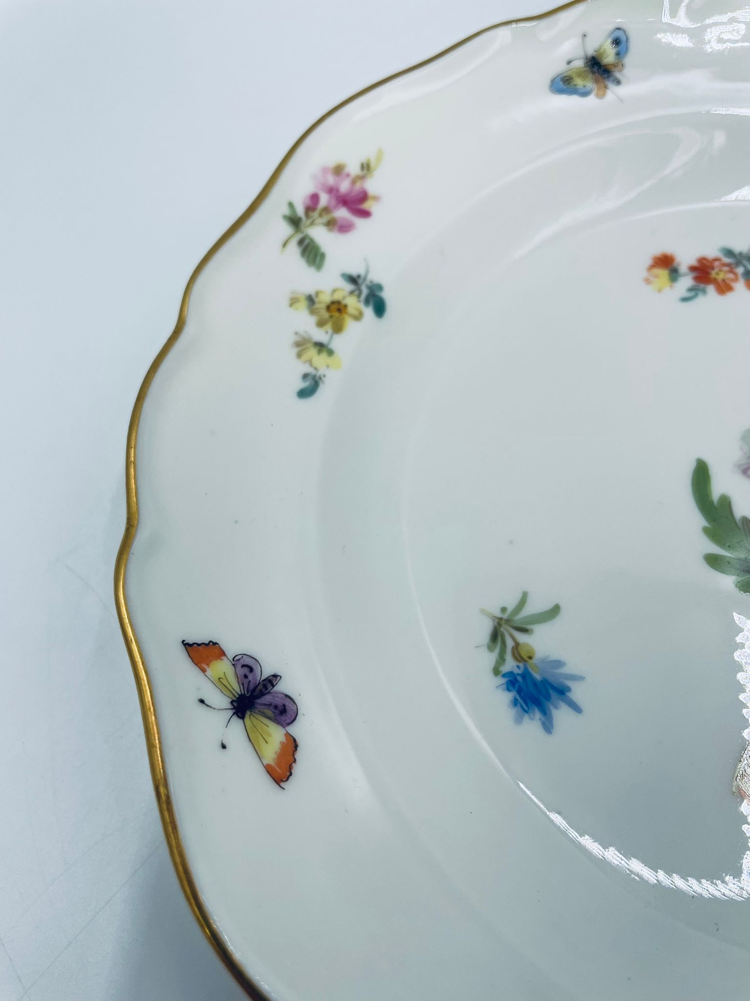 Antyczny talerz deserowy Meissen - Image 5