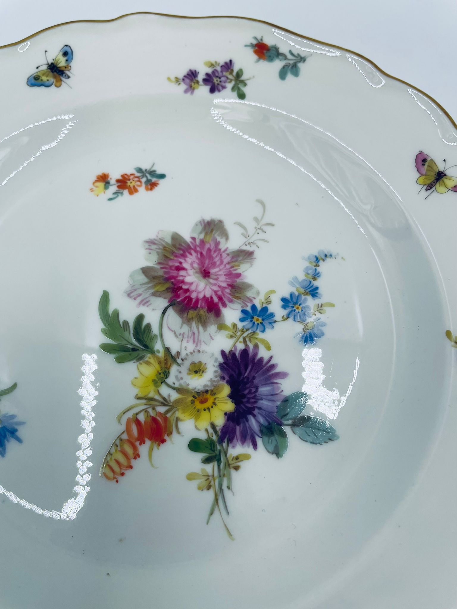 Antyczny talerz deserowy Meissen - Image 6