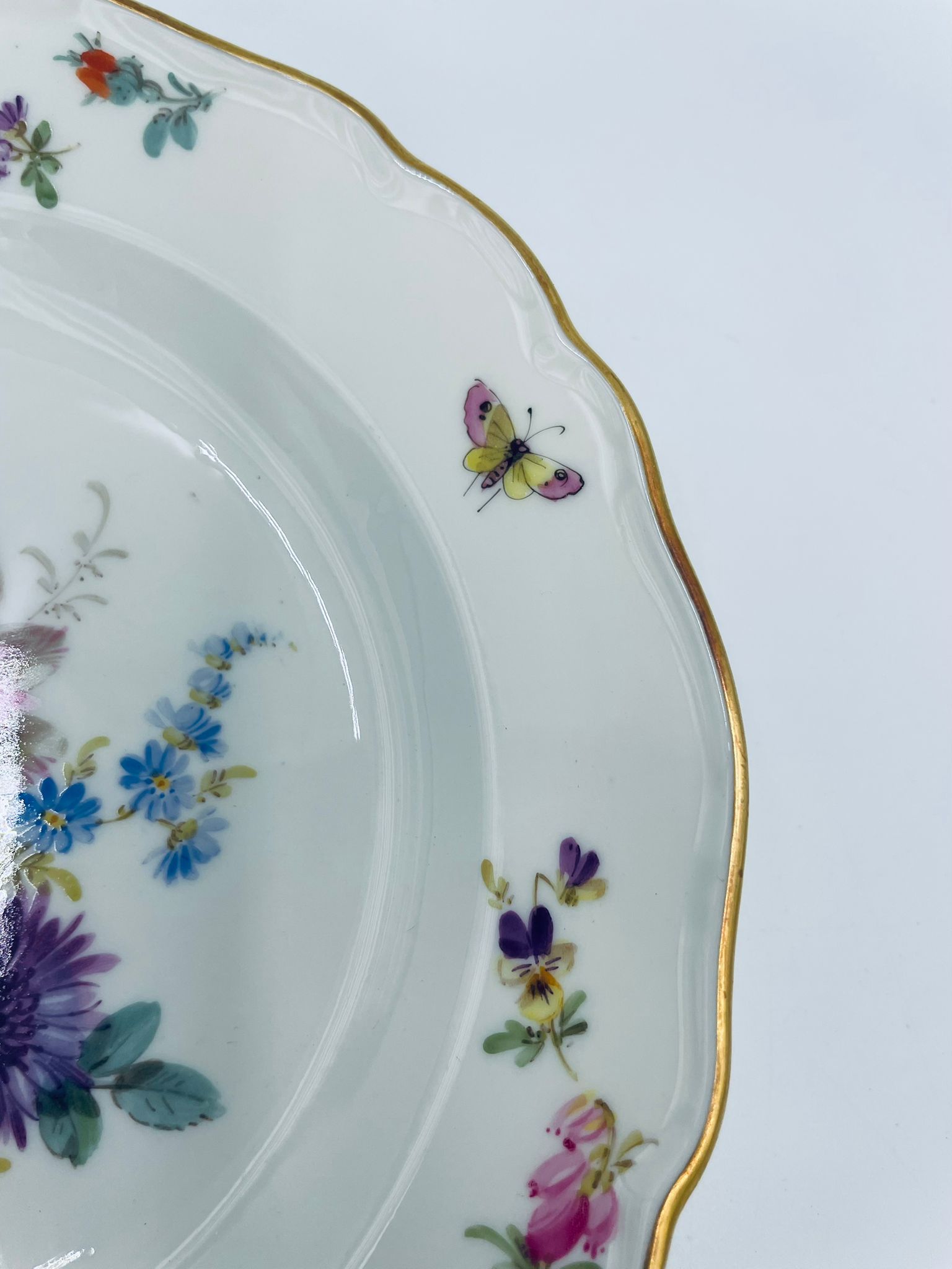 Antyczny talerz deserowy Meissen - Image 7