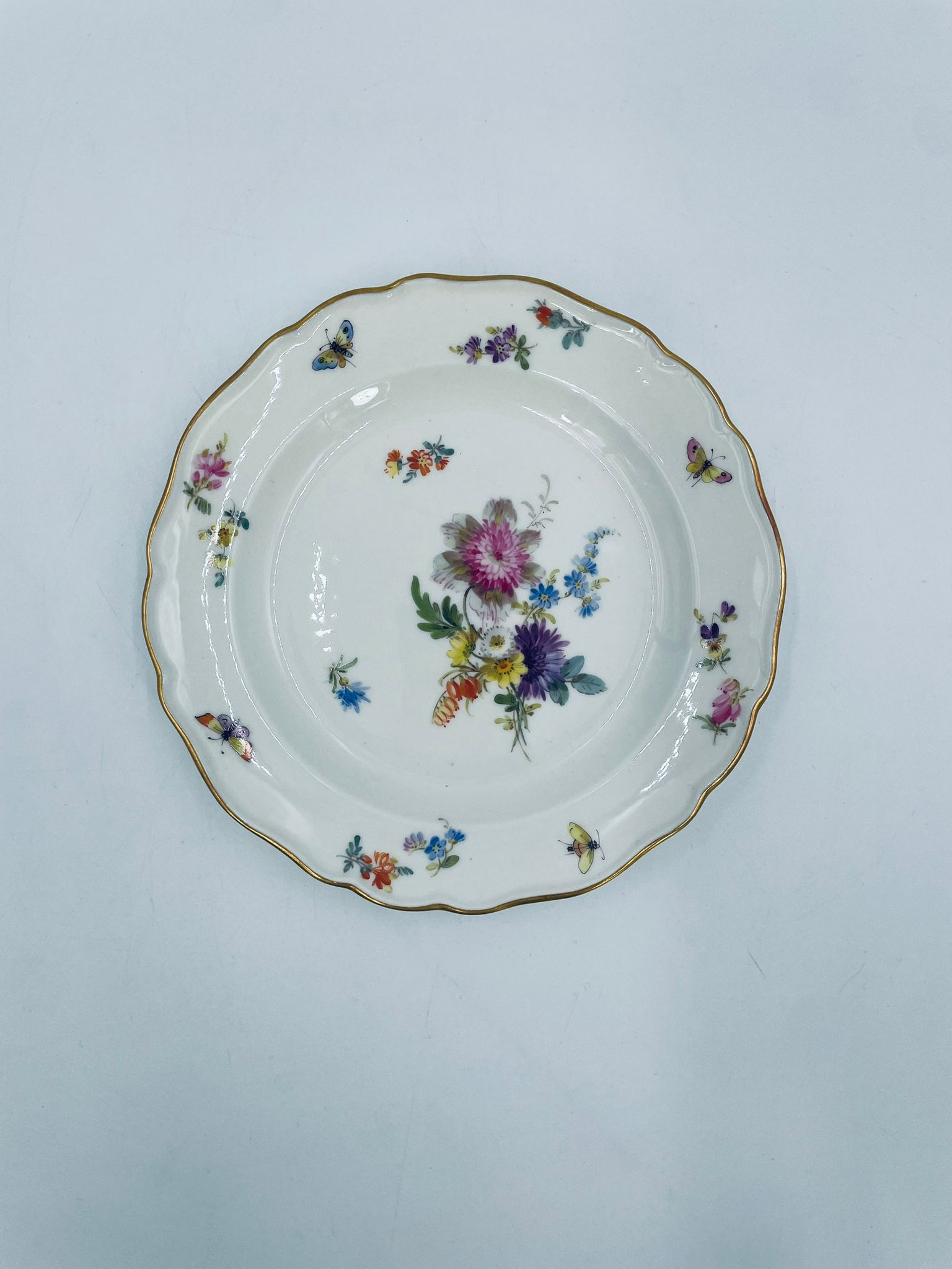 Antyczny talerz deserowy Meissen - Image 10