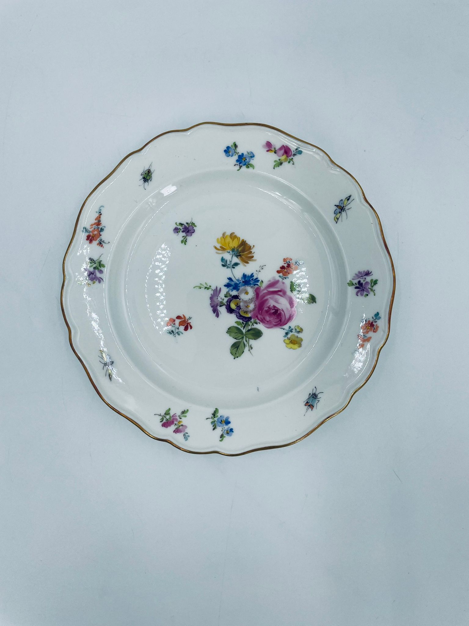 Antique Meissen dessert plate