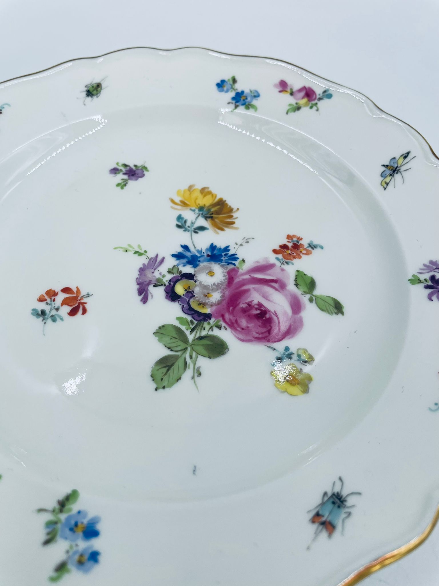 Antyczny talerz deserowy Meissen - Image 4