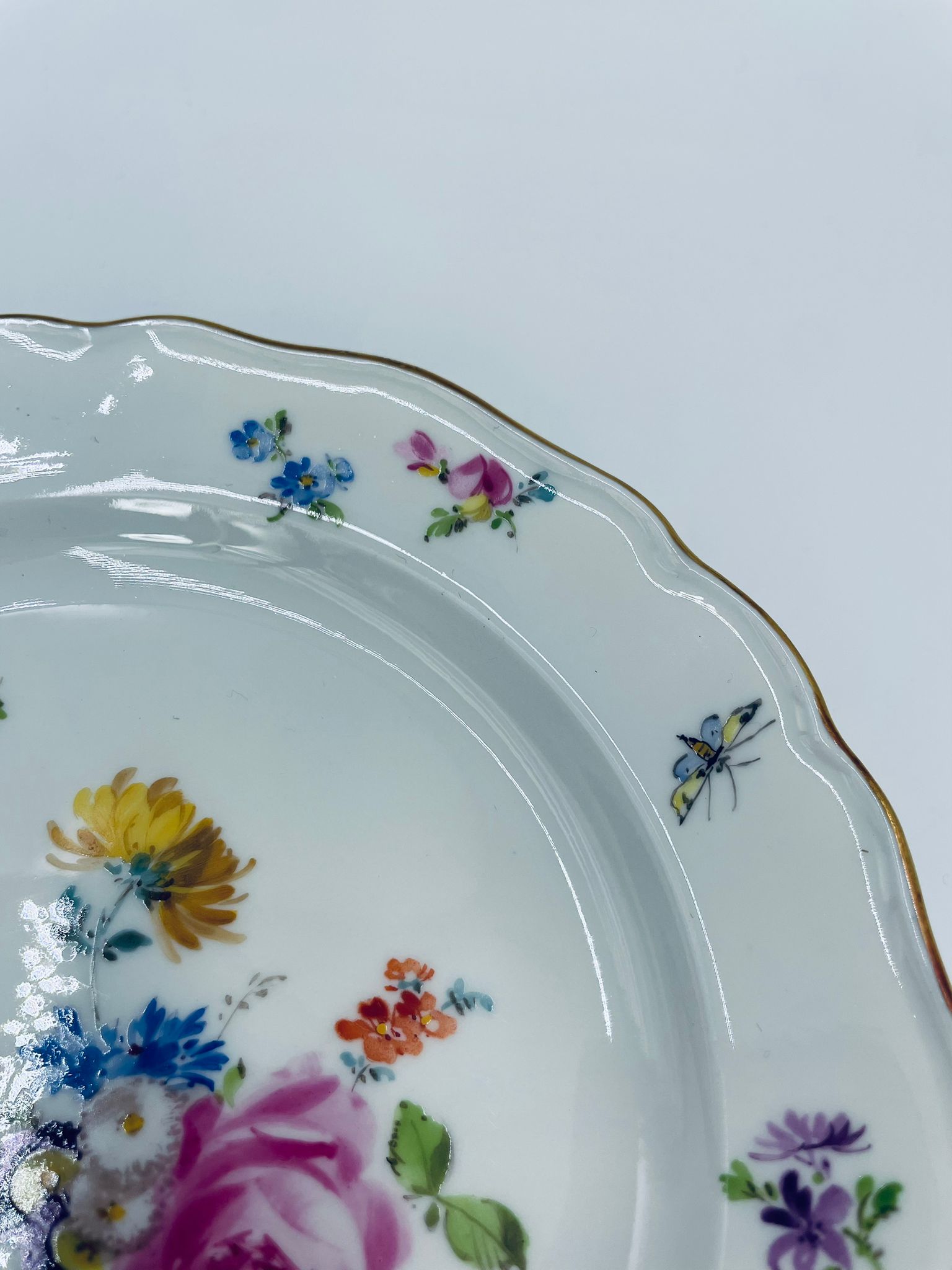 Antyczny talerz deserowy Meissen - Image 6