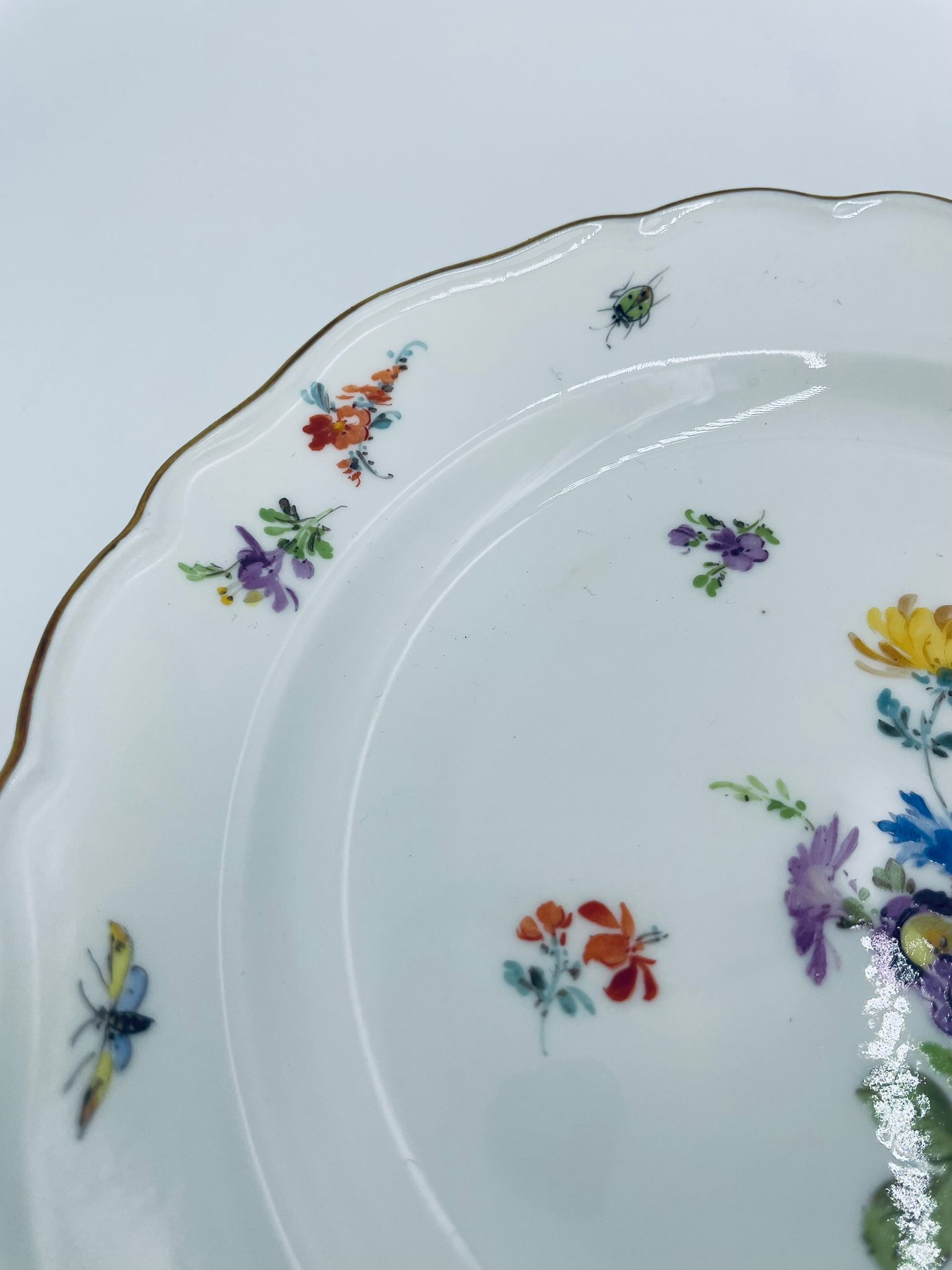 Antyczny talerz deserowy Meissen - Image 9