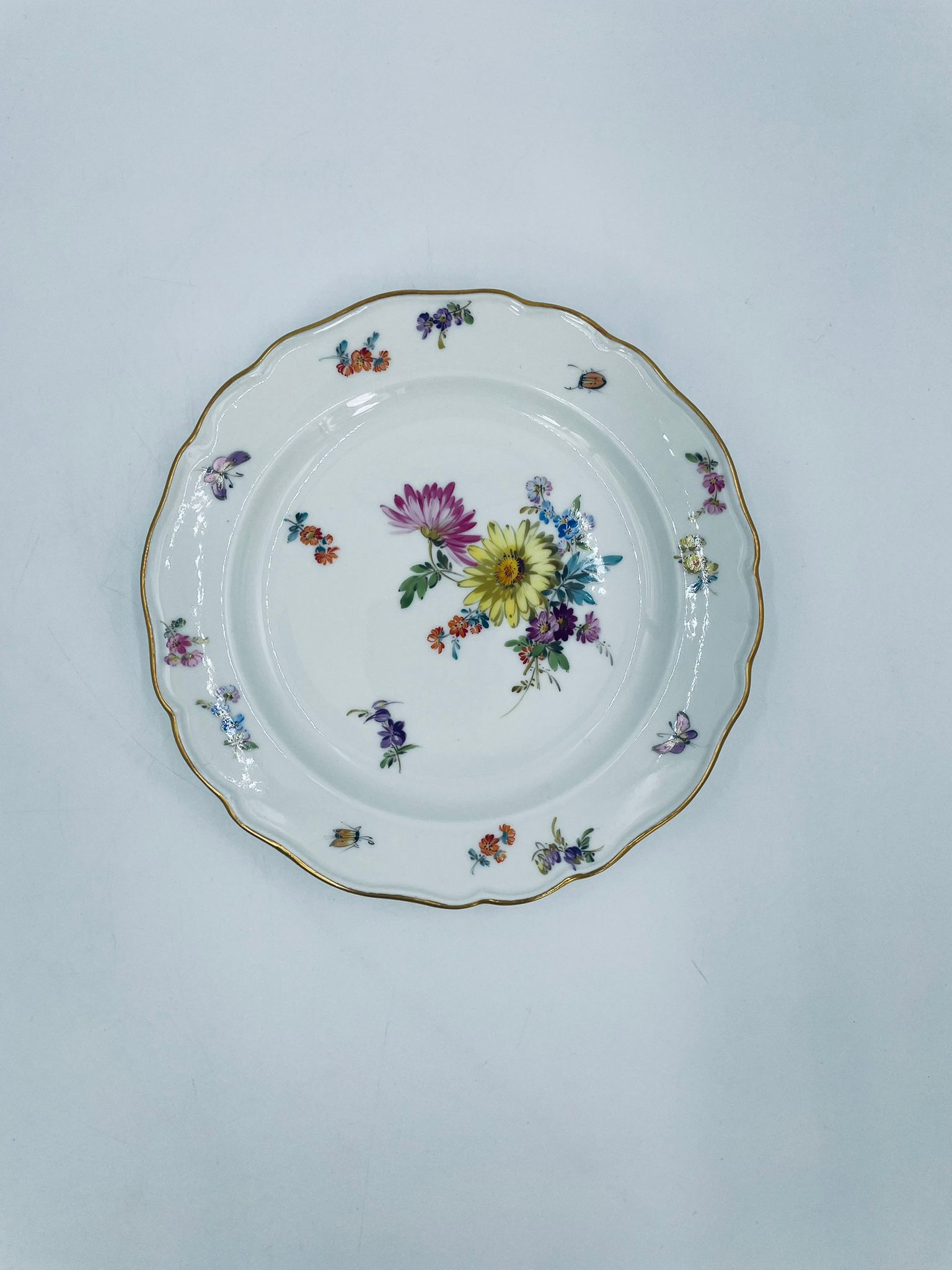 Antique Meissen dessert plate