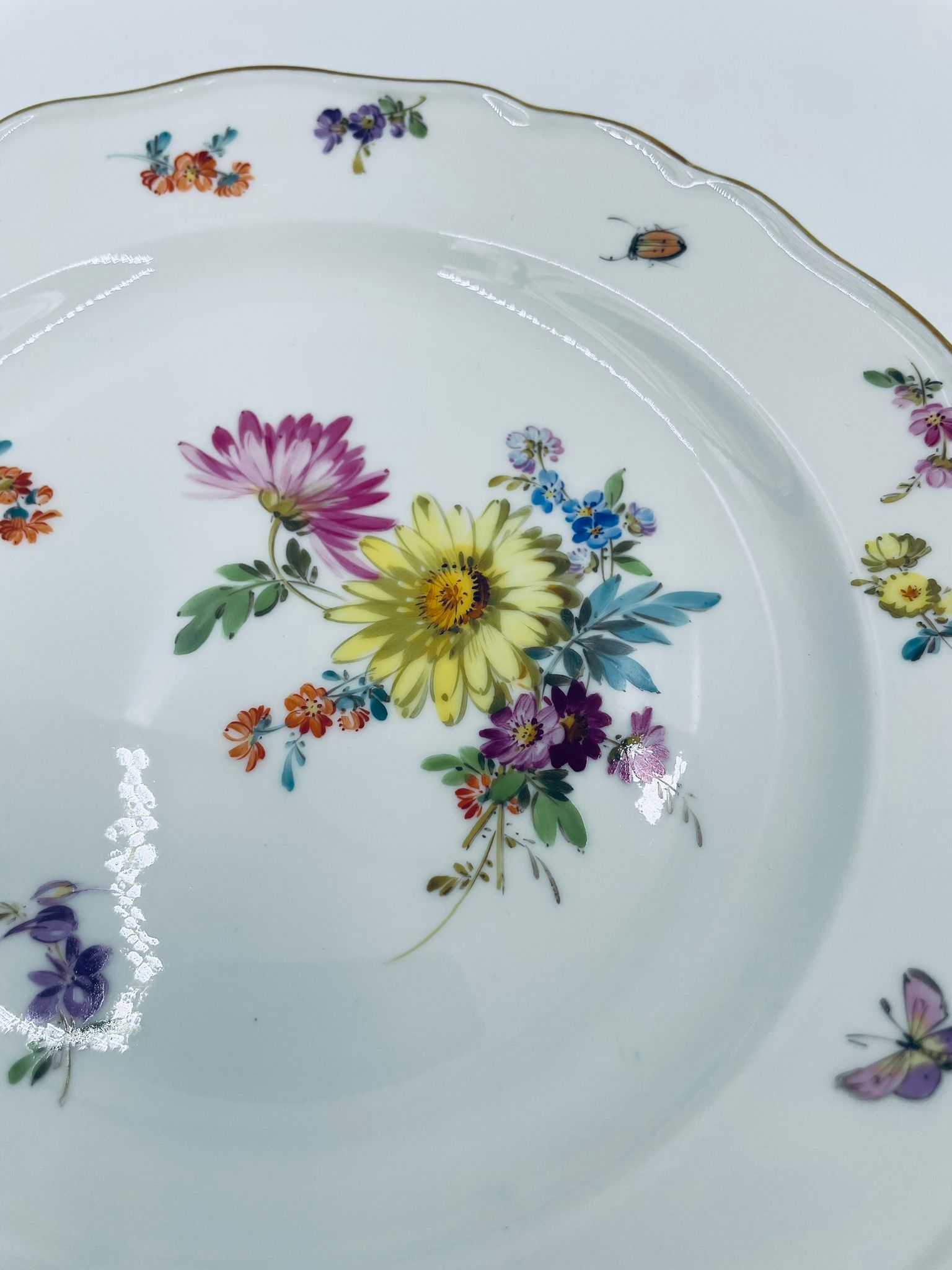 Antyczny talerz deserowy Meissen - Image 5