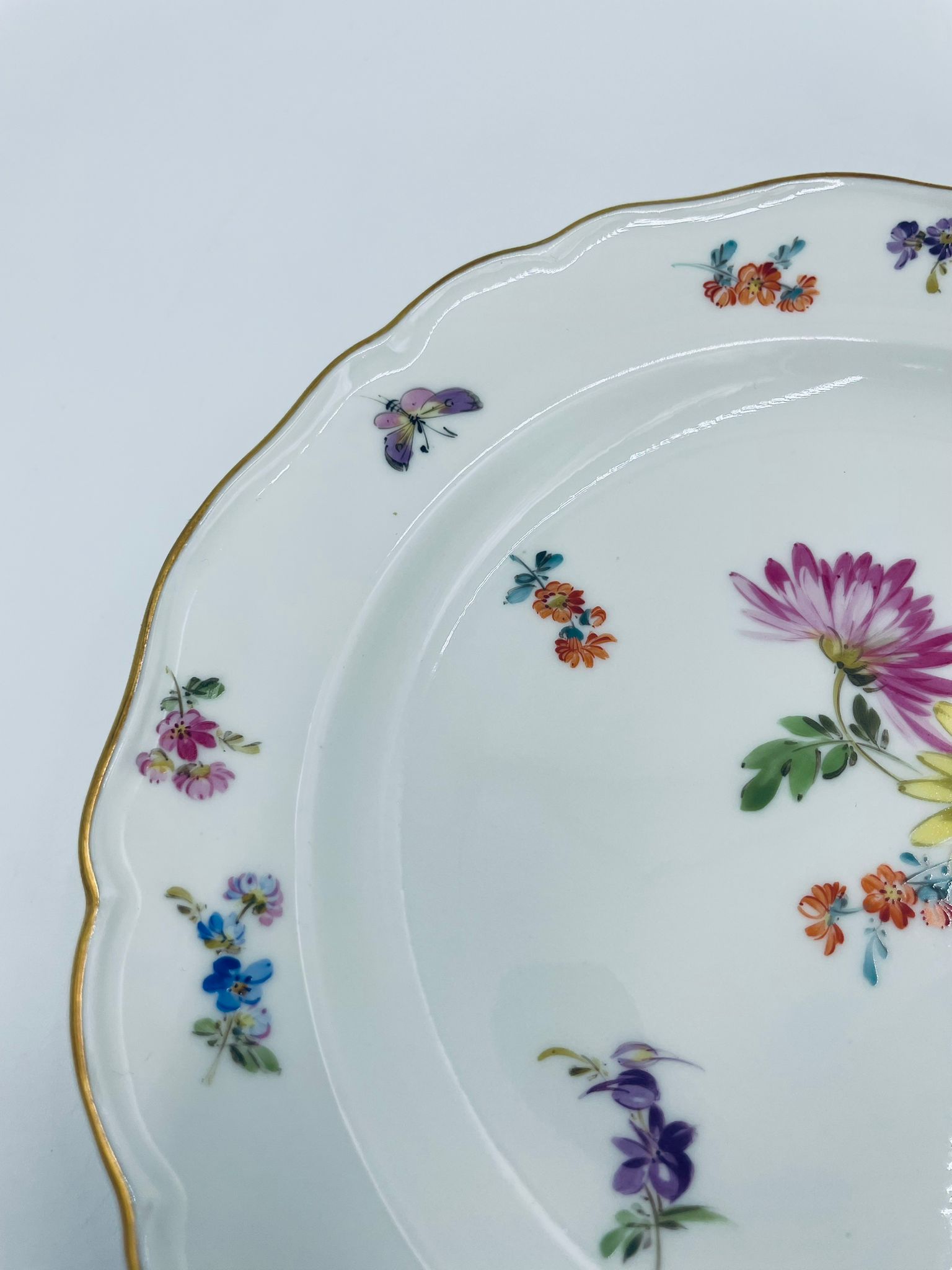 Antyczny talerz deserowy Meissen - Image 10