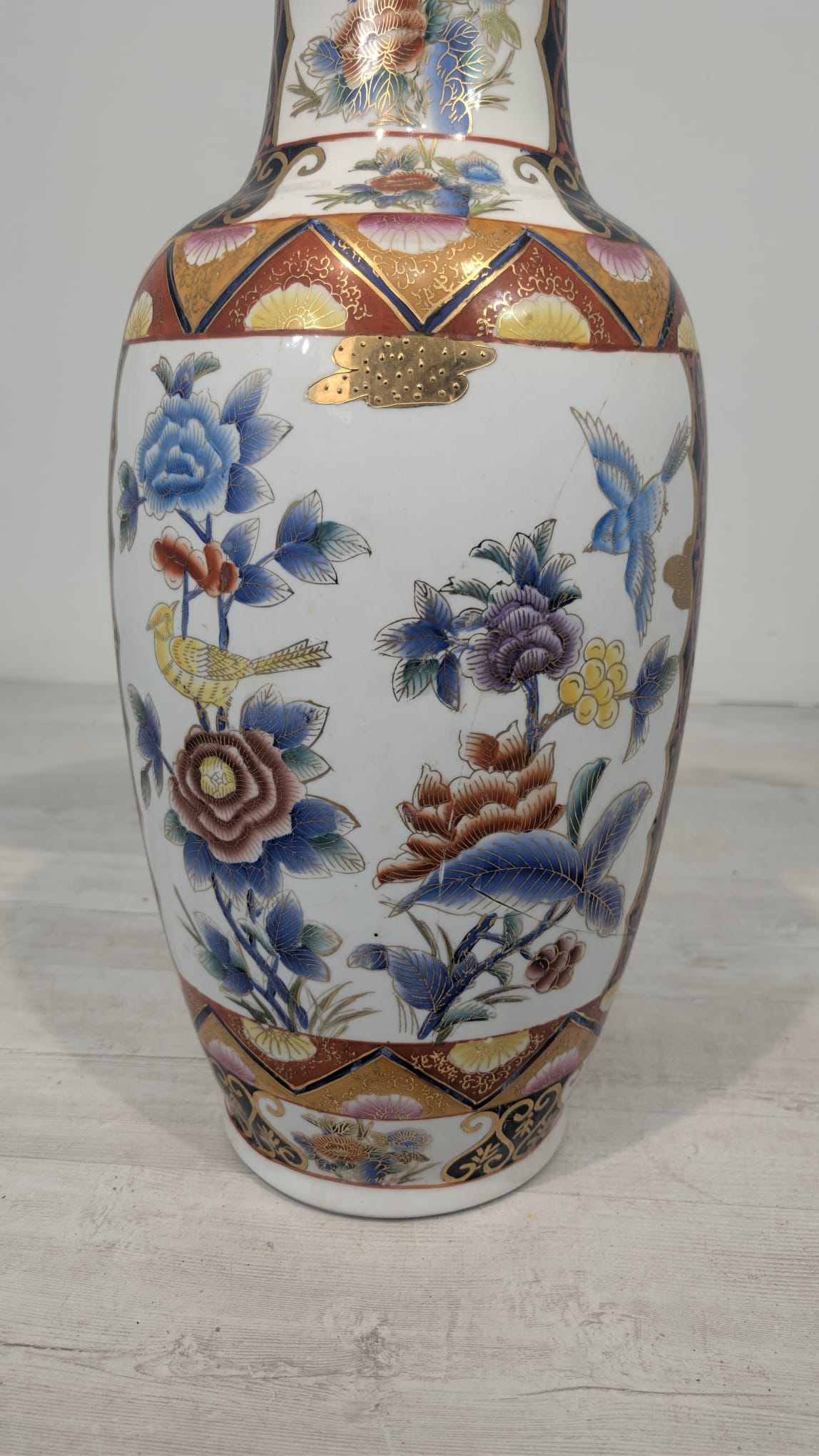 Duży wazon orientalny w stylu Famile Rose - Image 4