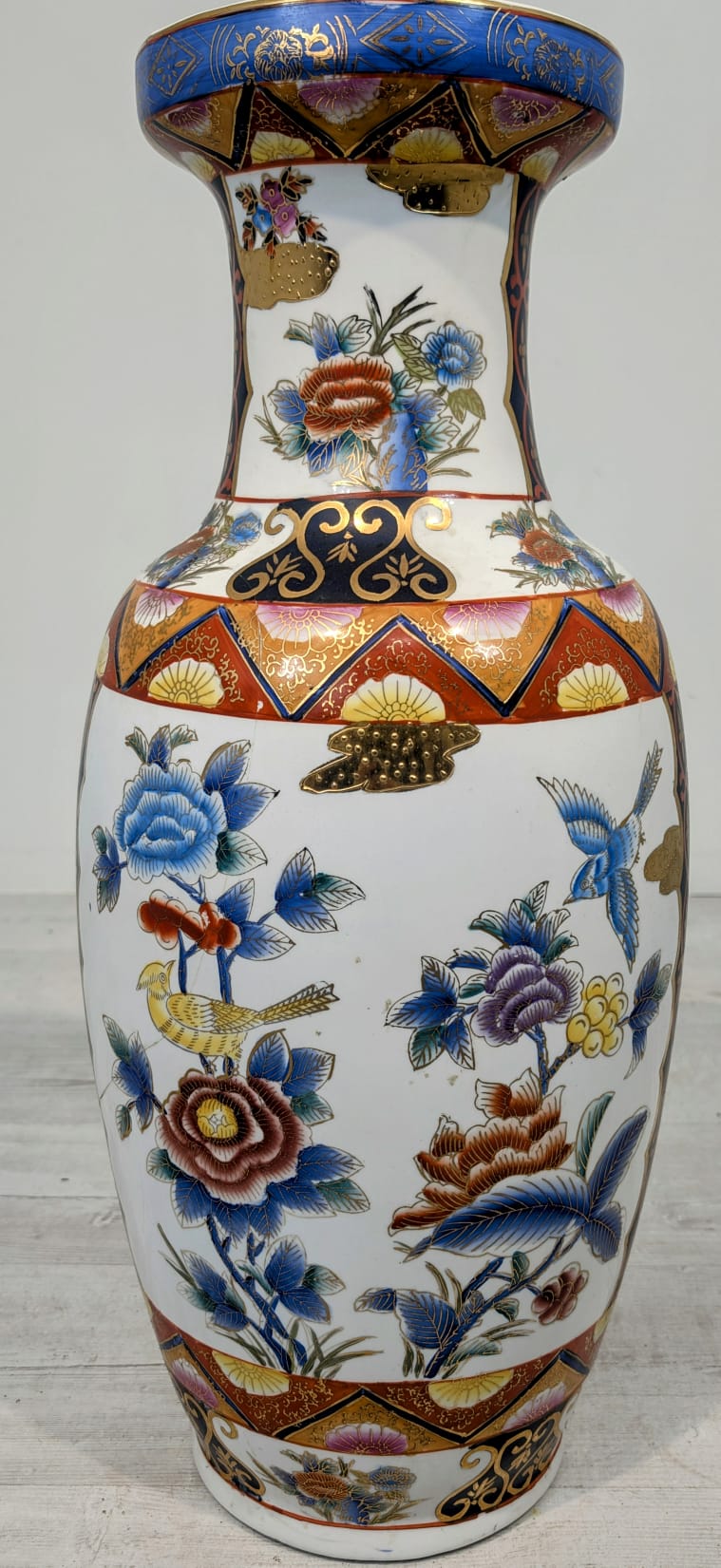 Duży wazon orientalny w stylu Famile Rose - Image 8