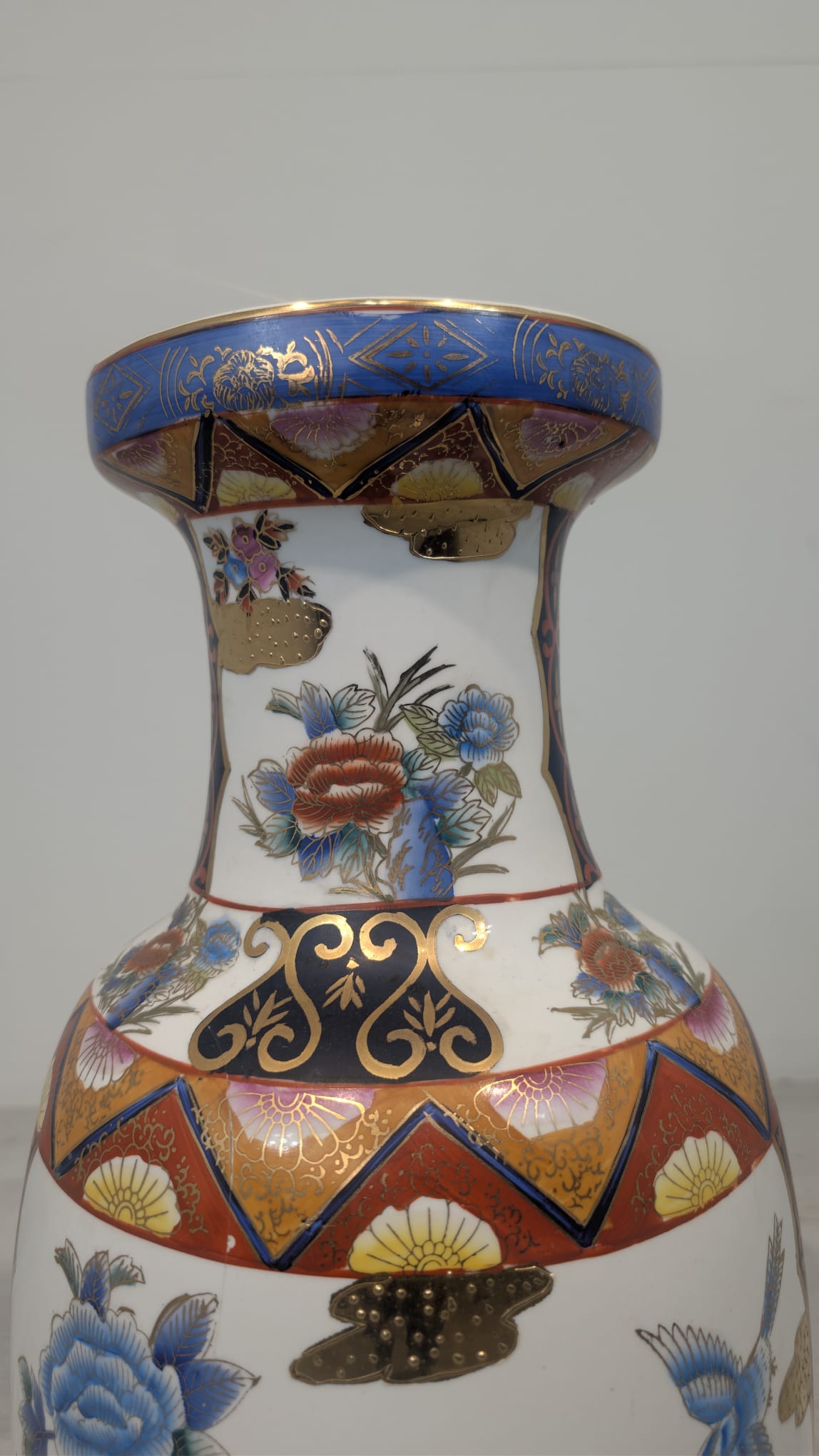 Duży wazon orientalny w stylu Famile Rose - Image 9