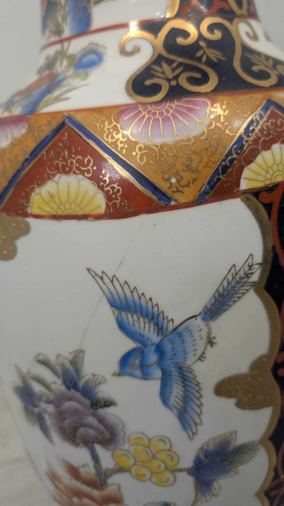 Duży wazon orientalny w stylu Famile Rose - Image 12