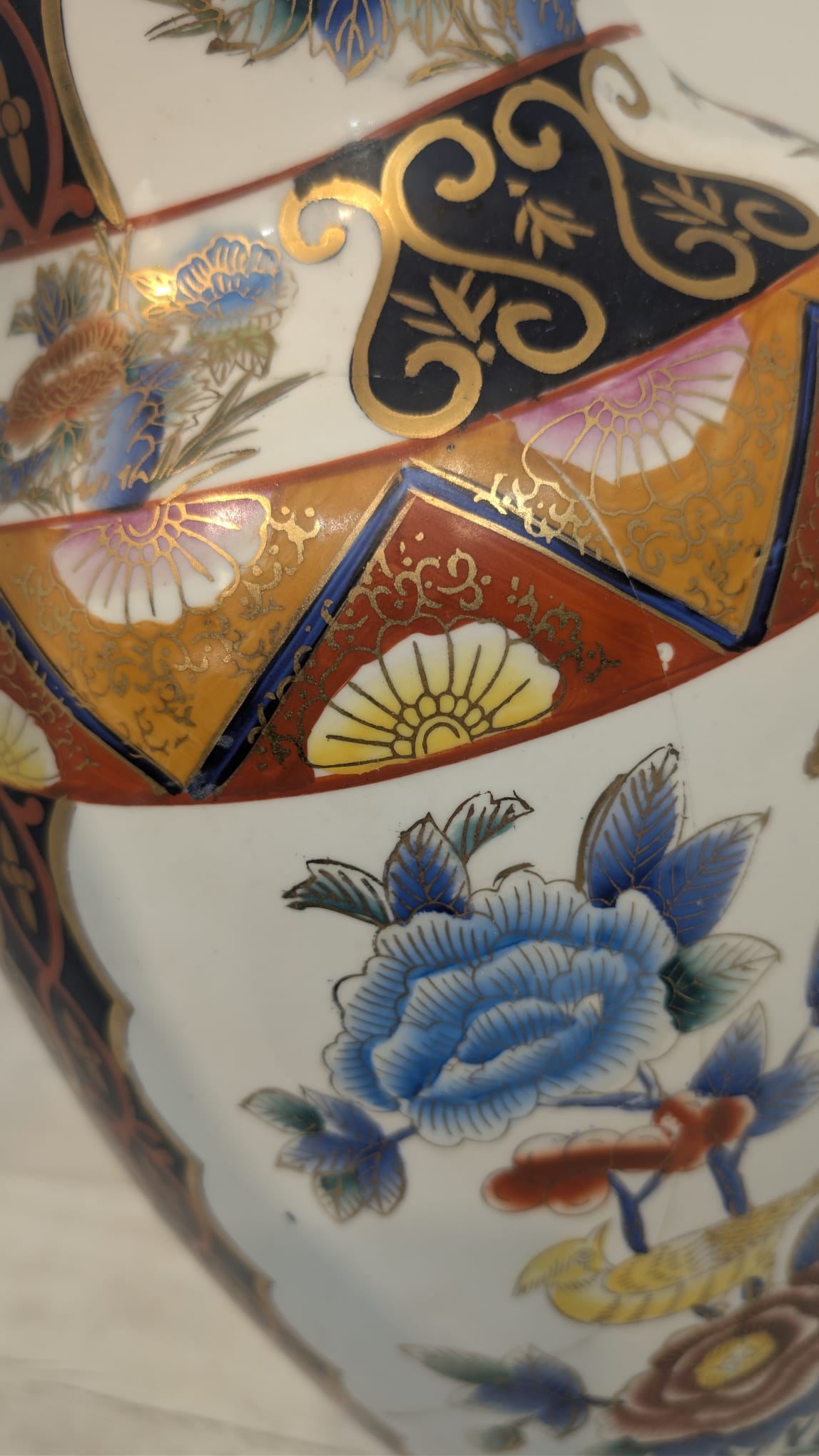 Duży wazon orientalny w stylu Famile Rose - Image 13