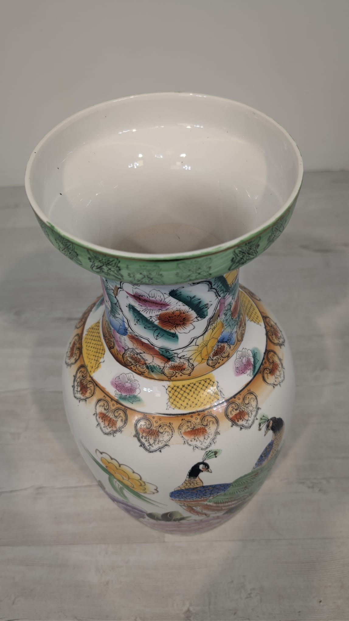 Duży wazon orientalny w stylu Famile Rose - obrazek 9