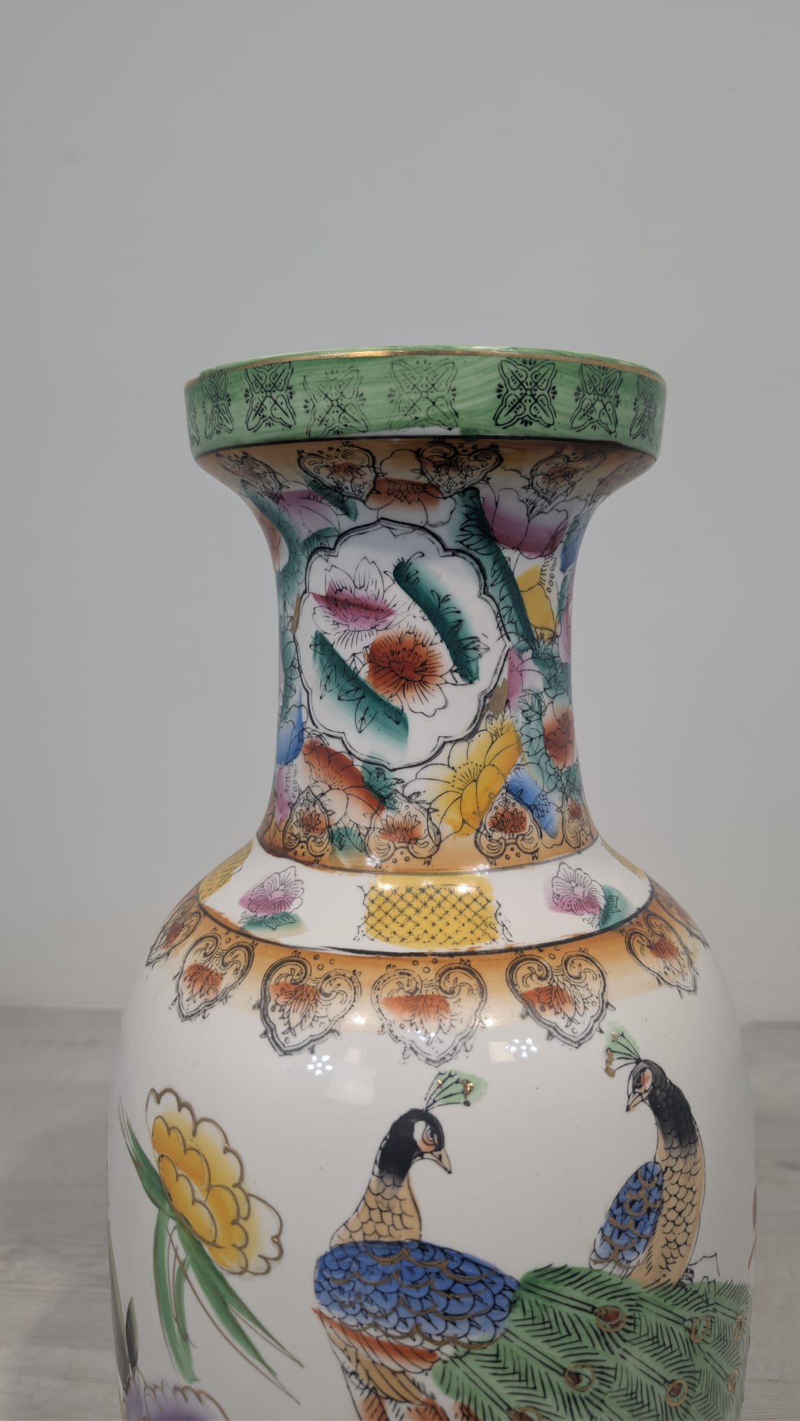 Duży wazon orientalny w stylu Famile Rose - obrazek 10