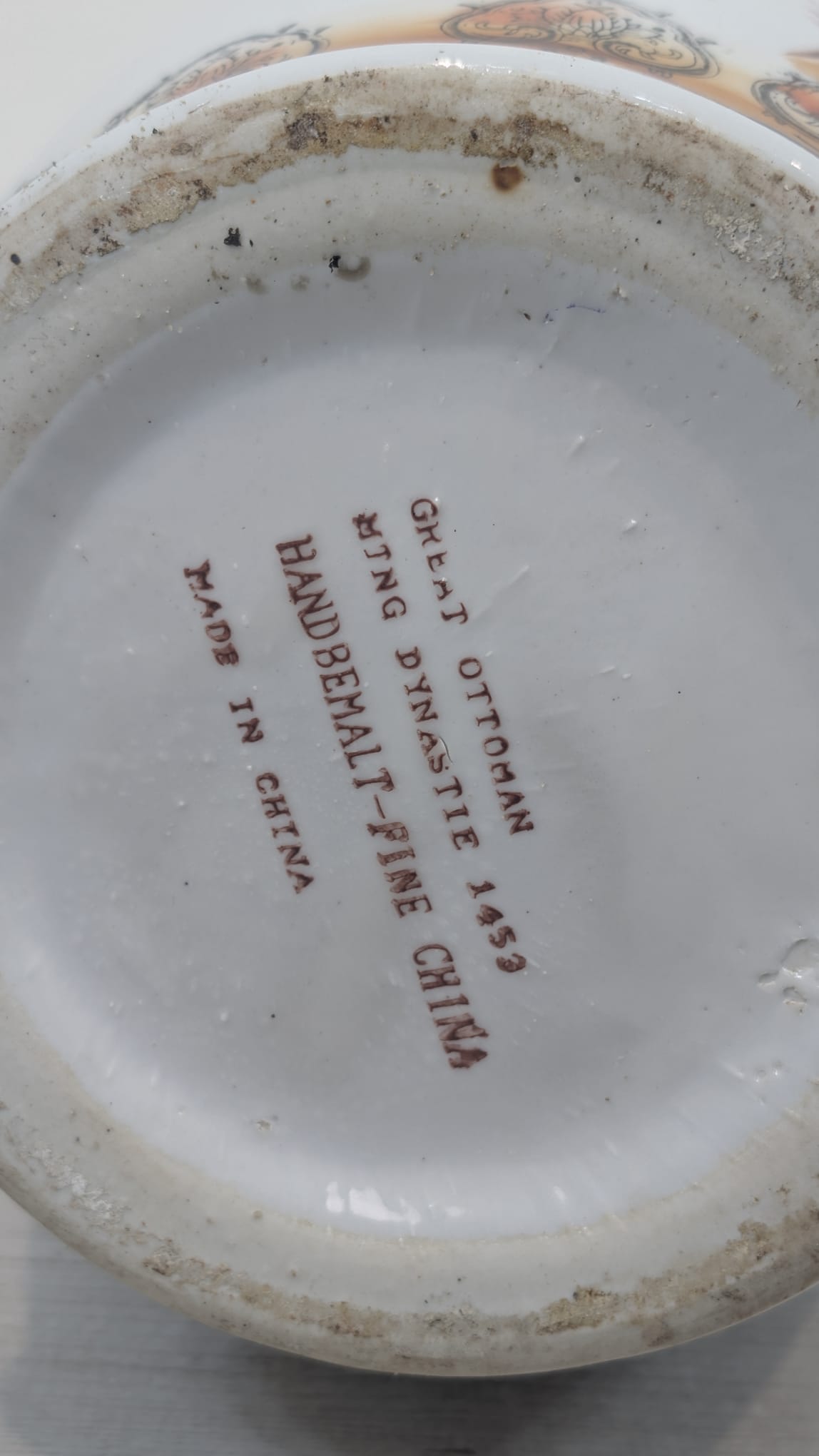 Duży wazon orientalny w stylu Famile Rose - obrazek 12