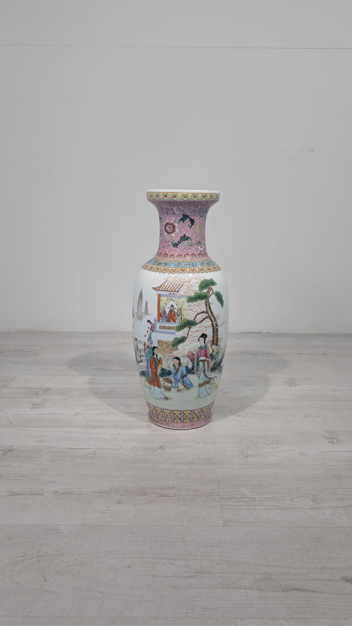 Duży wazon orientalny w stylu Famile Rose