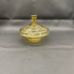 Bomboniera, puzdro kryształowe Art Deco