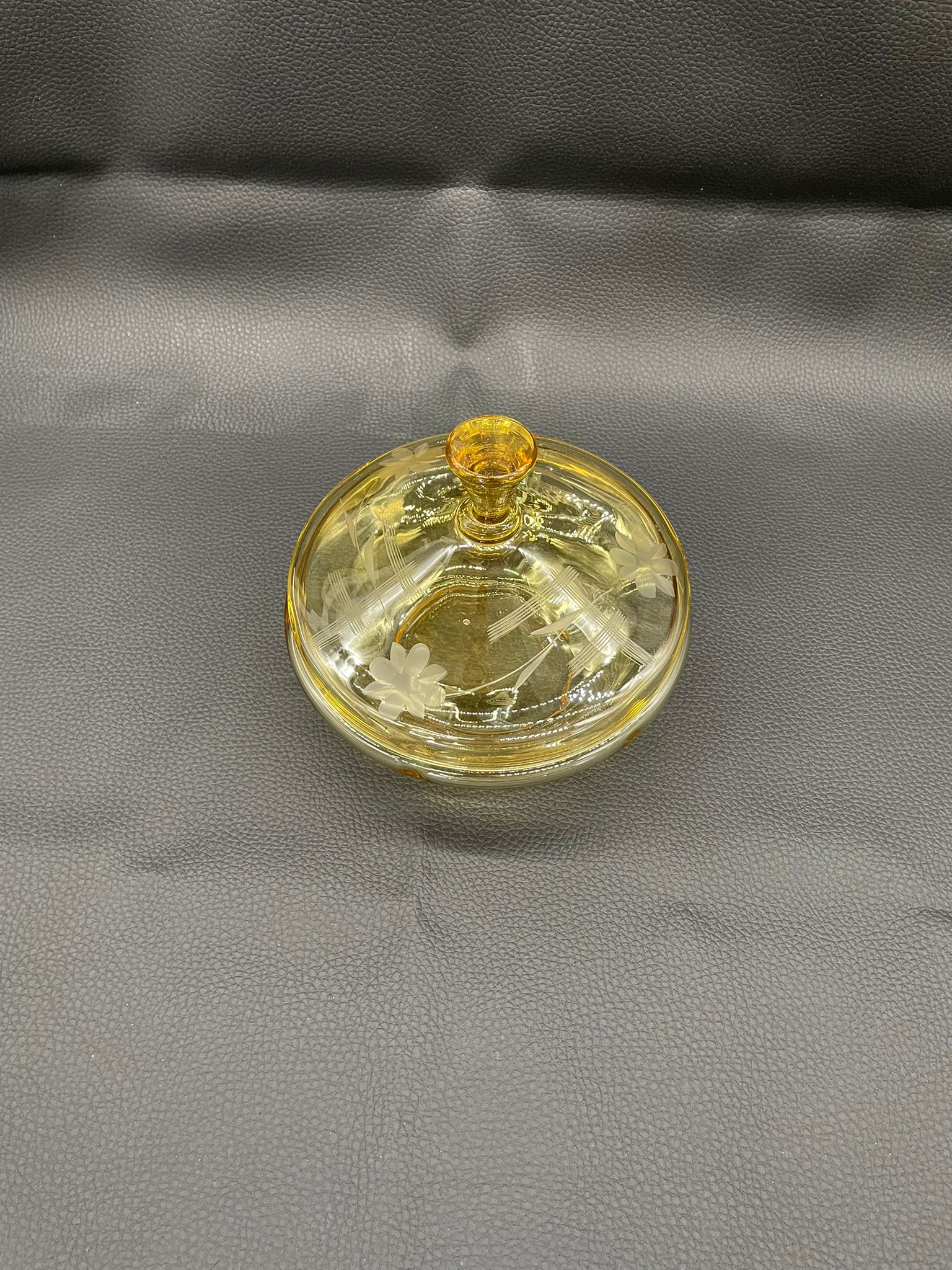 Bomboniera, puzdro kryształowe Art Deco - Image 3