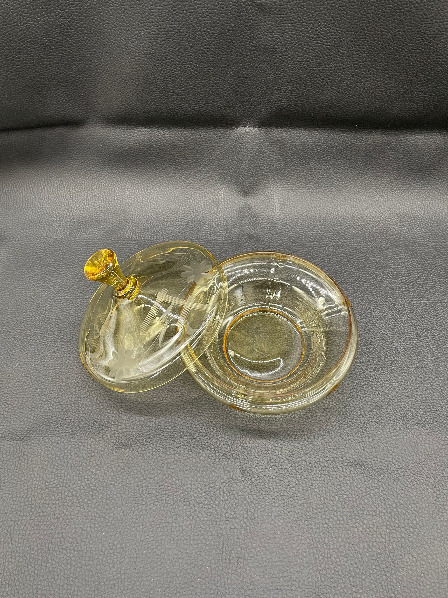 Bomboniera, puzdro kryształowe Art Deco - Image 4