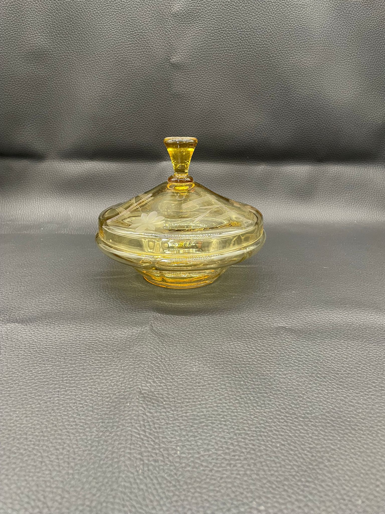 Bomboniera, puzdro kryształowe Art Deco - Image 6