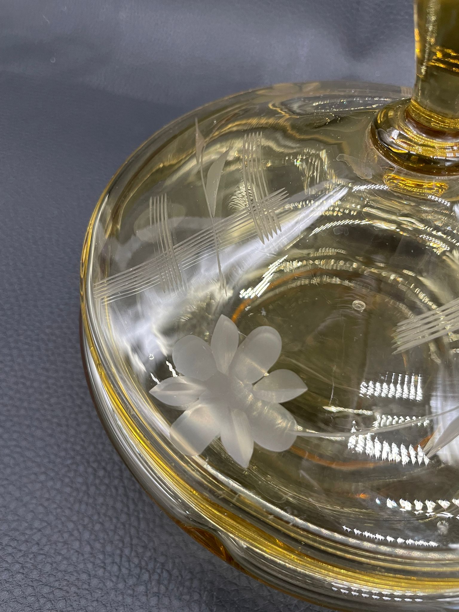 Bomboniera, puzdro kryształowe Art Deco - Image 8