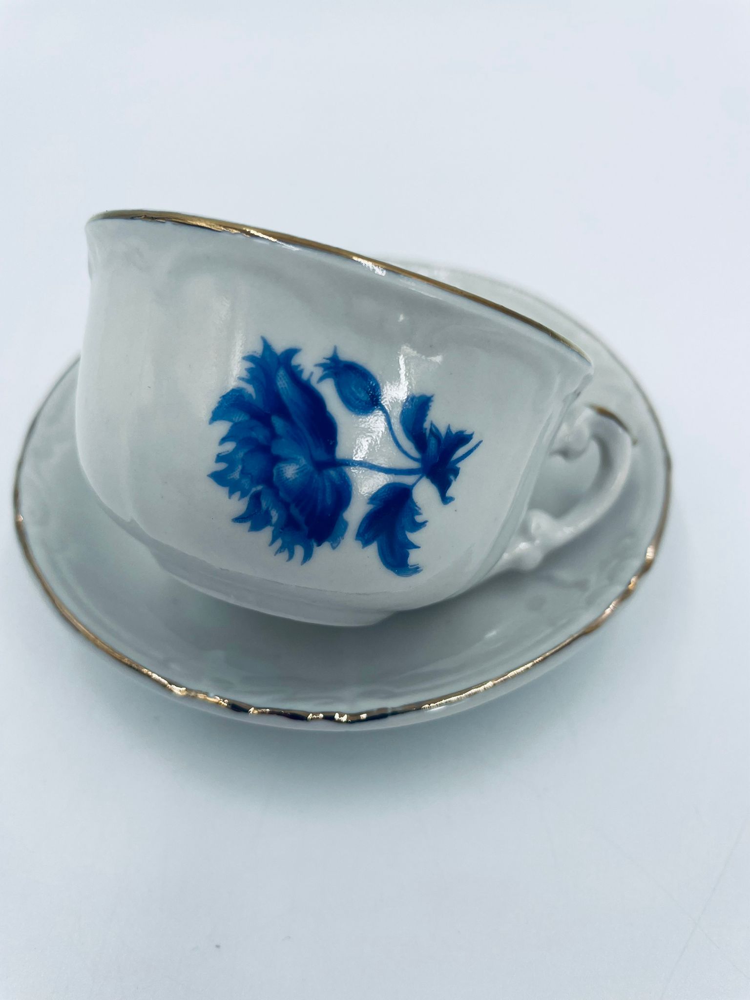 Zestaw śniadaniowy Filiżanka kolekcjonerska porcelanowa Vintage - Image 5