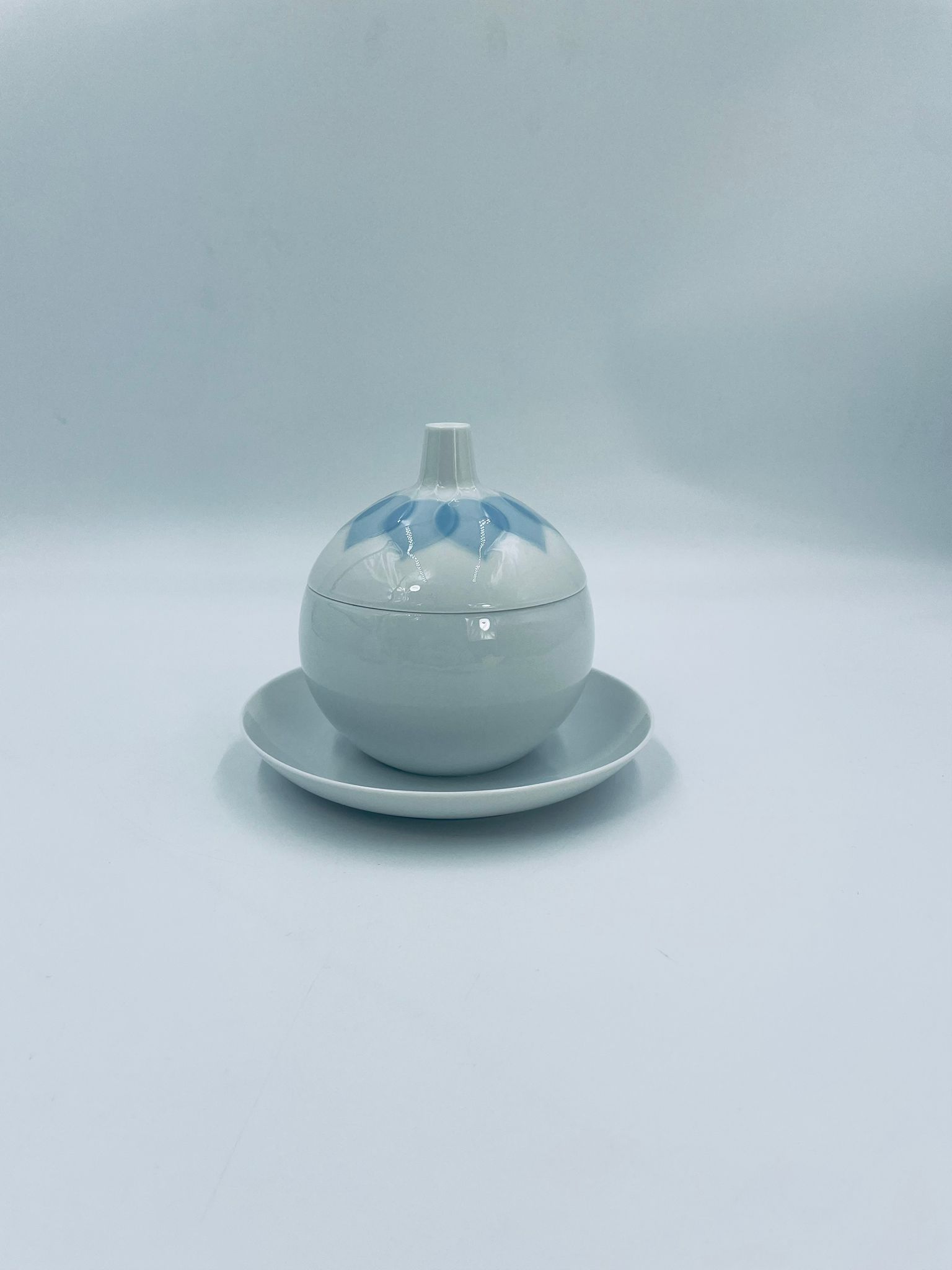 Sosjerka z podstawką, pojemnik na dżem Rosenthal Lotus Blau - Image 5