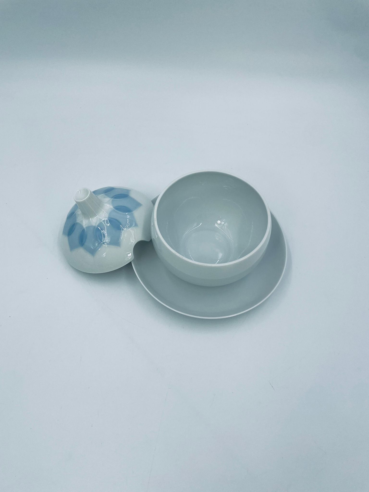 Sosjerka z podstawką, pojemnik na dżem Rosenthal Lotus Blau - Image 6