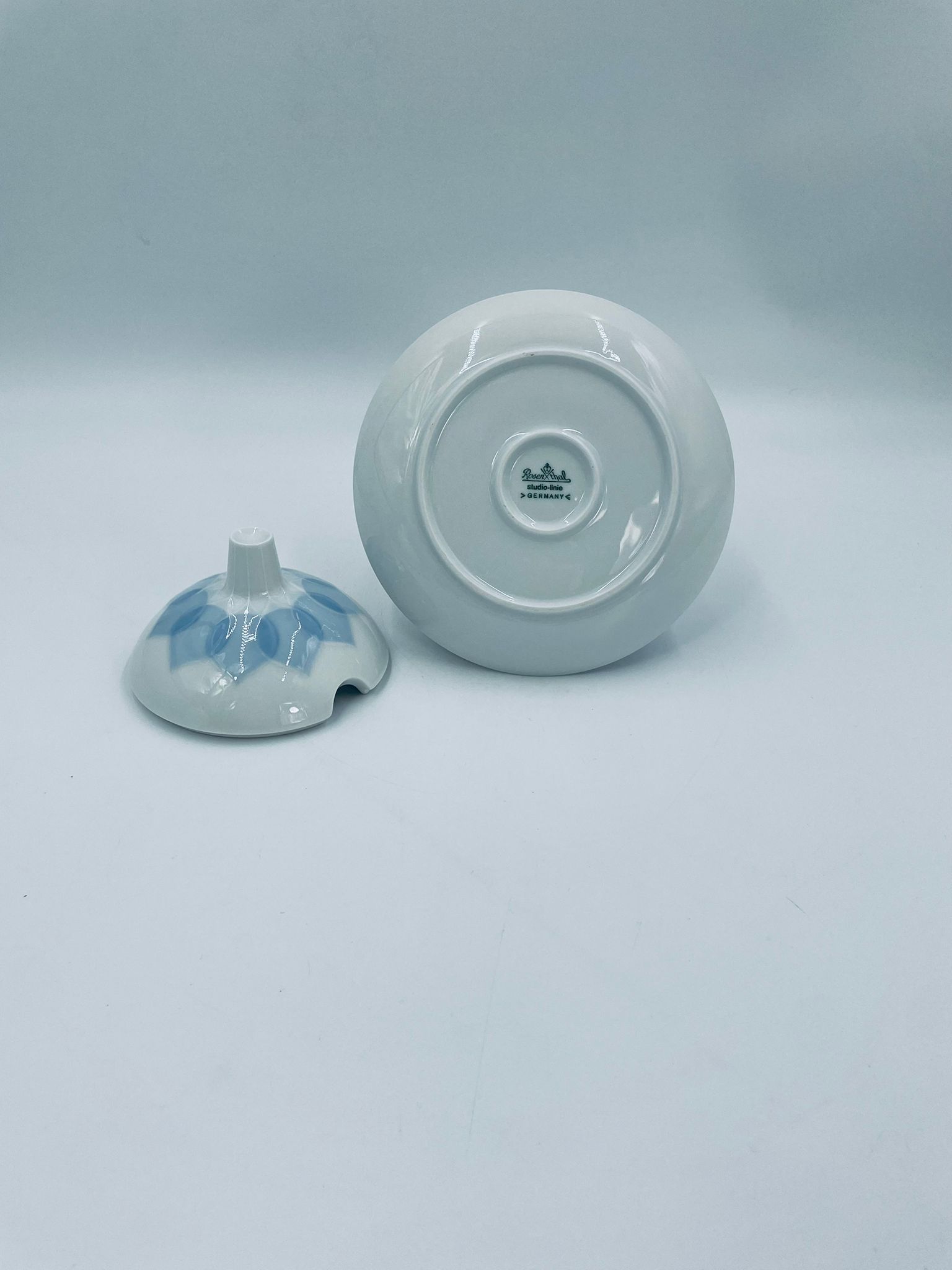 Sosjerka z podstawką, pojemnik na dżem Rosenthal Lotus Blau - Image 7