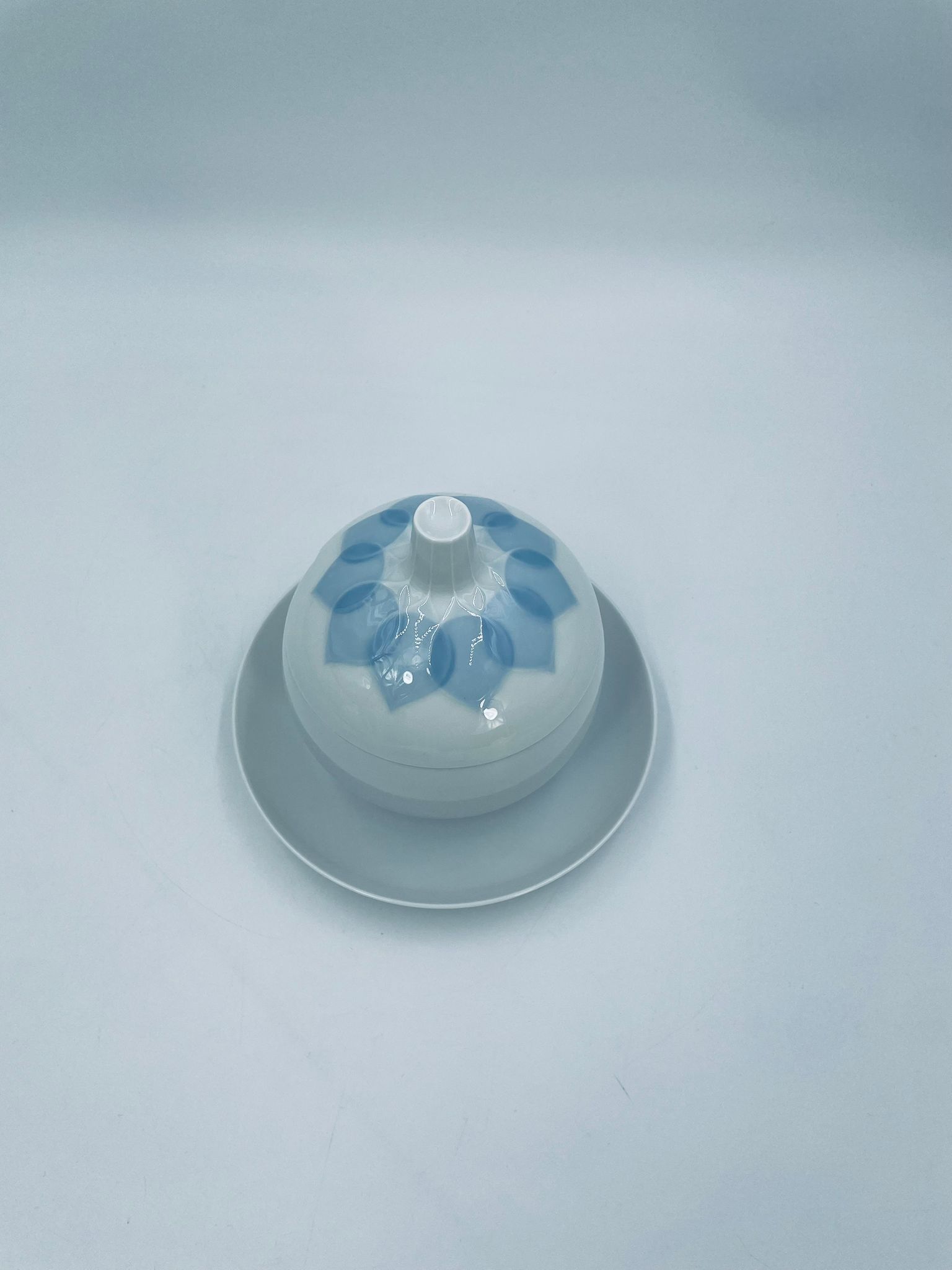 Sosjerka z podstawką, pojemnik na dżem Rosenthal Lotus Blau - Image 9